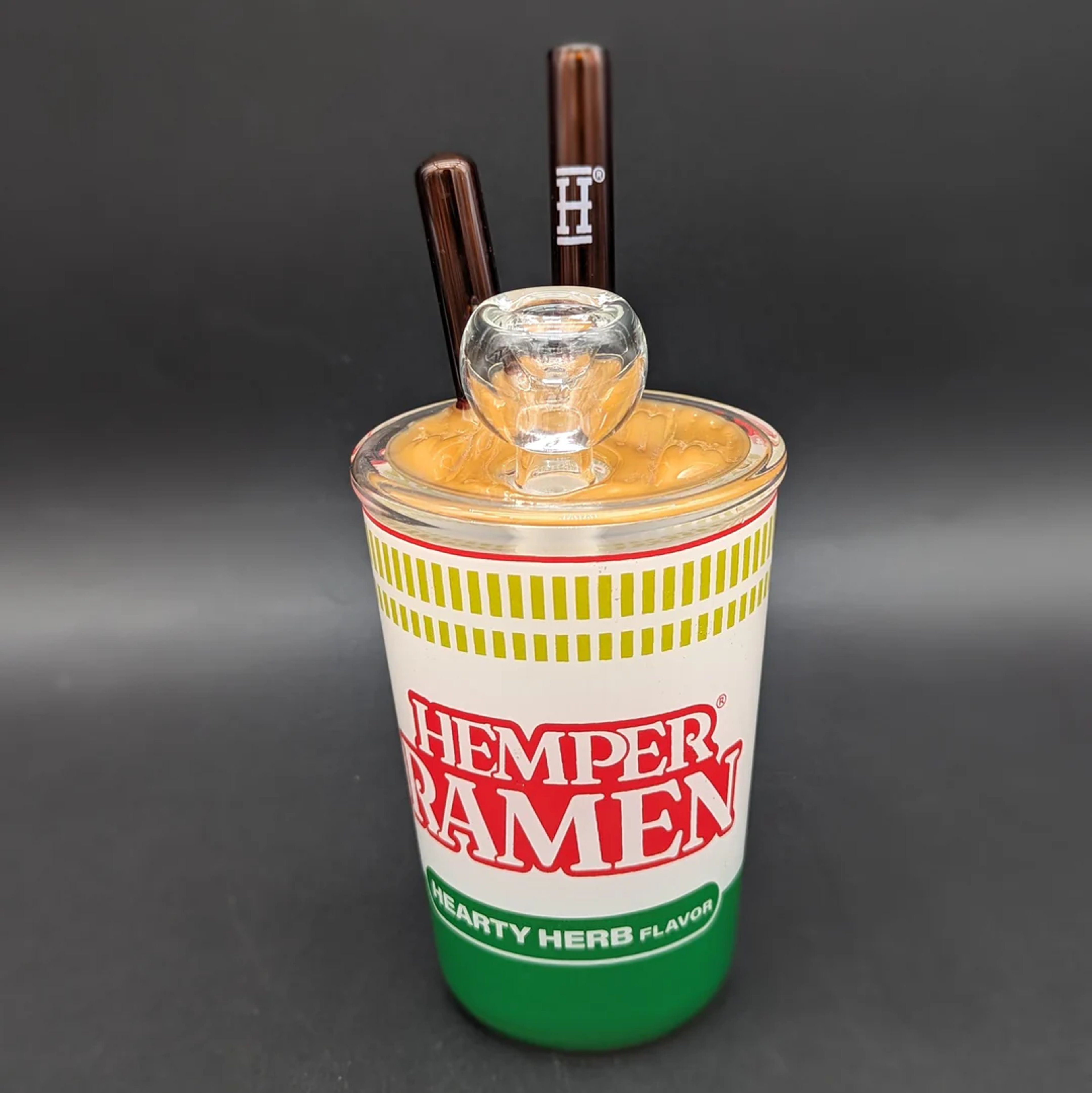 HEMPER RAMEN GLASS WATER PIPE | 14MM F image 0
