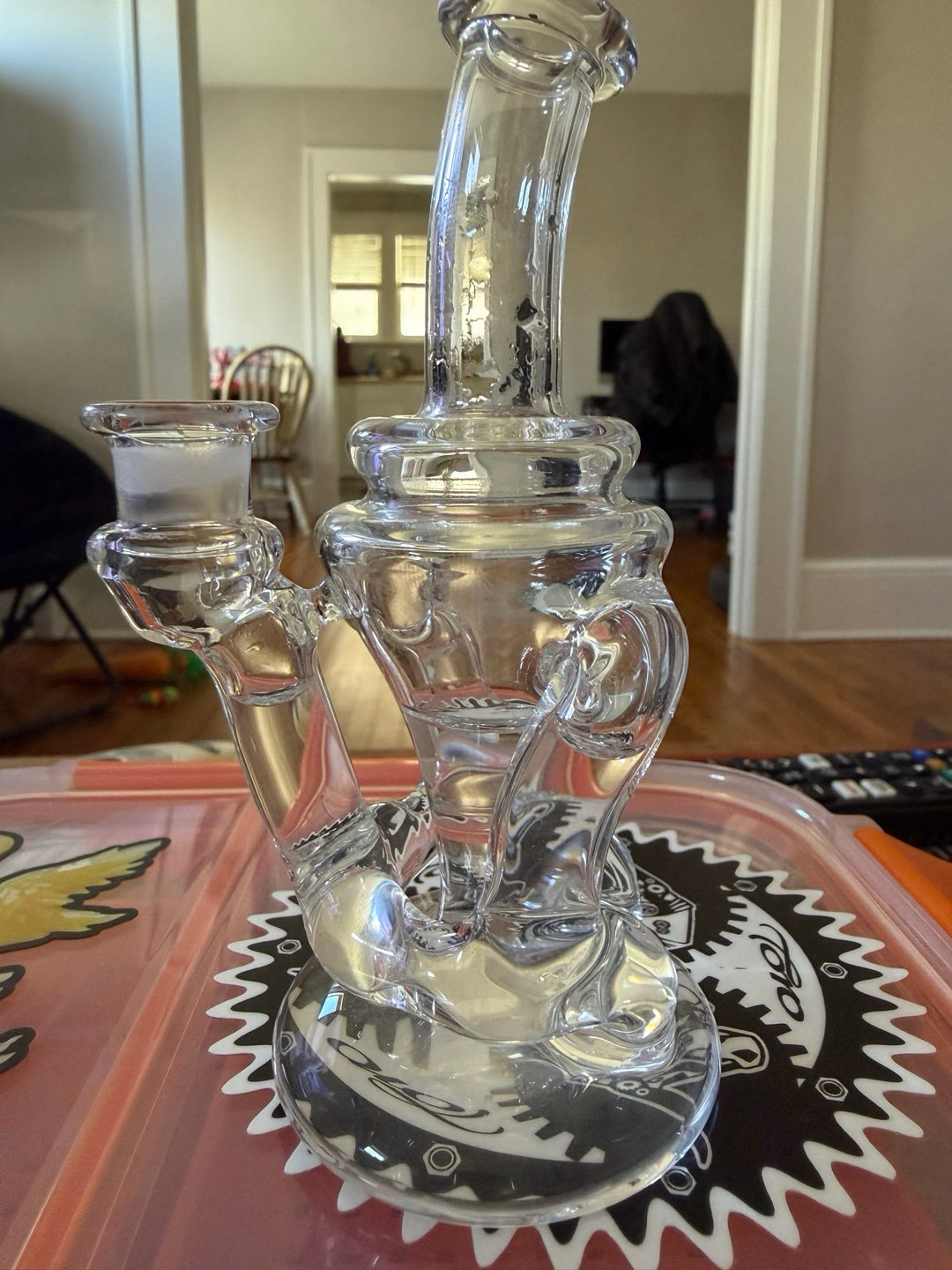 Preview pic of Takeo Glass 10mm Perc-less Recycler 2024