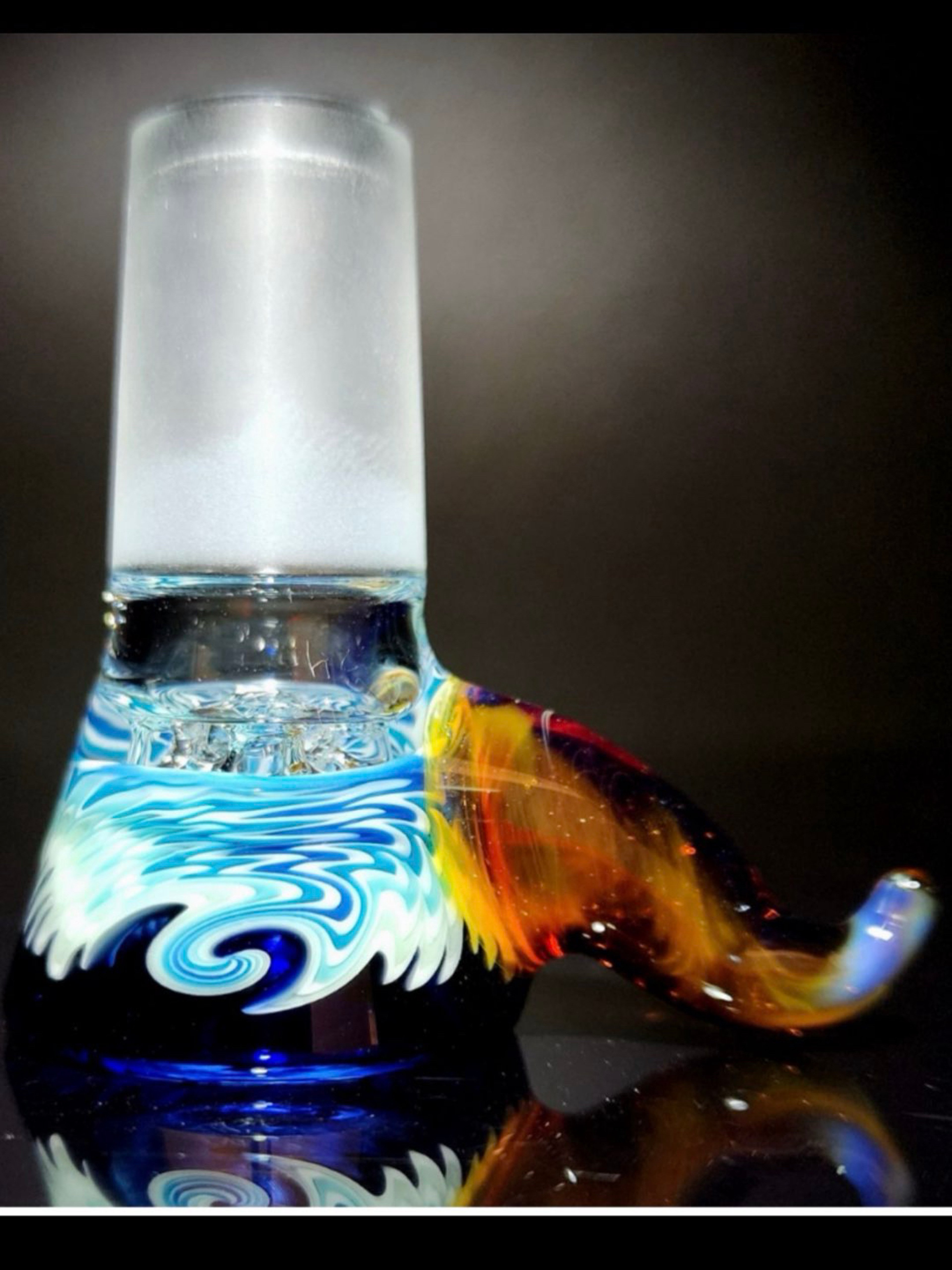 Preview pic of KJH 18MM 4 Hole Aqua Amber Slide