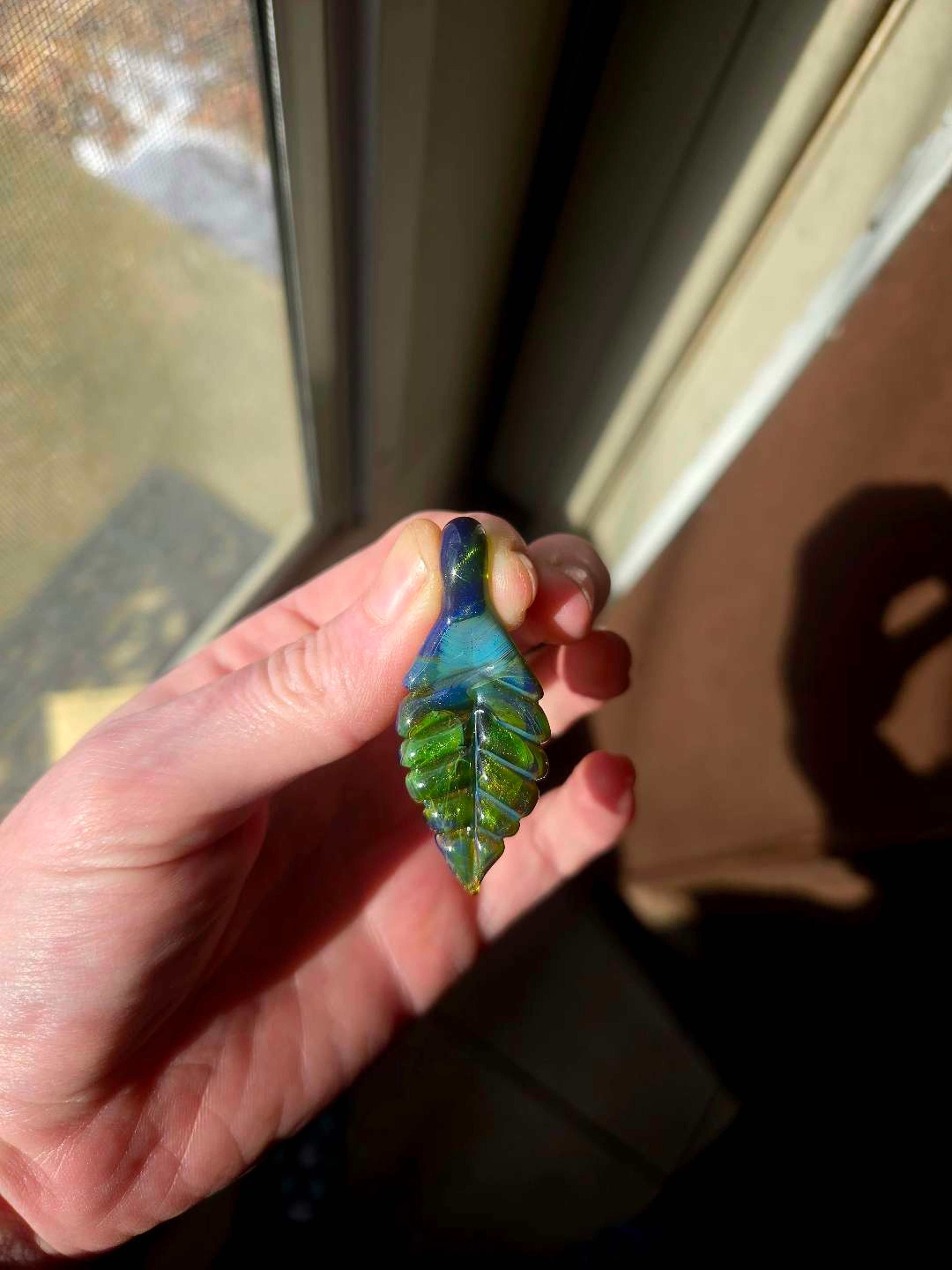 Sparkly Leaf Pendant image 0