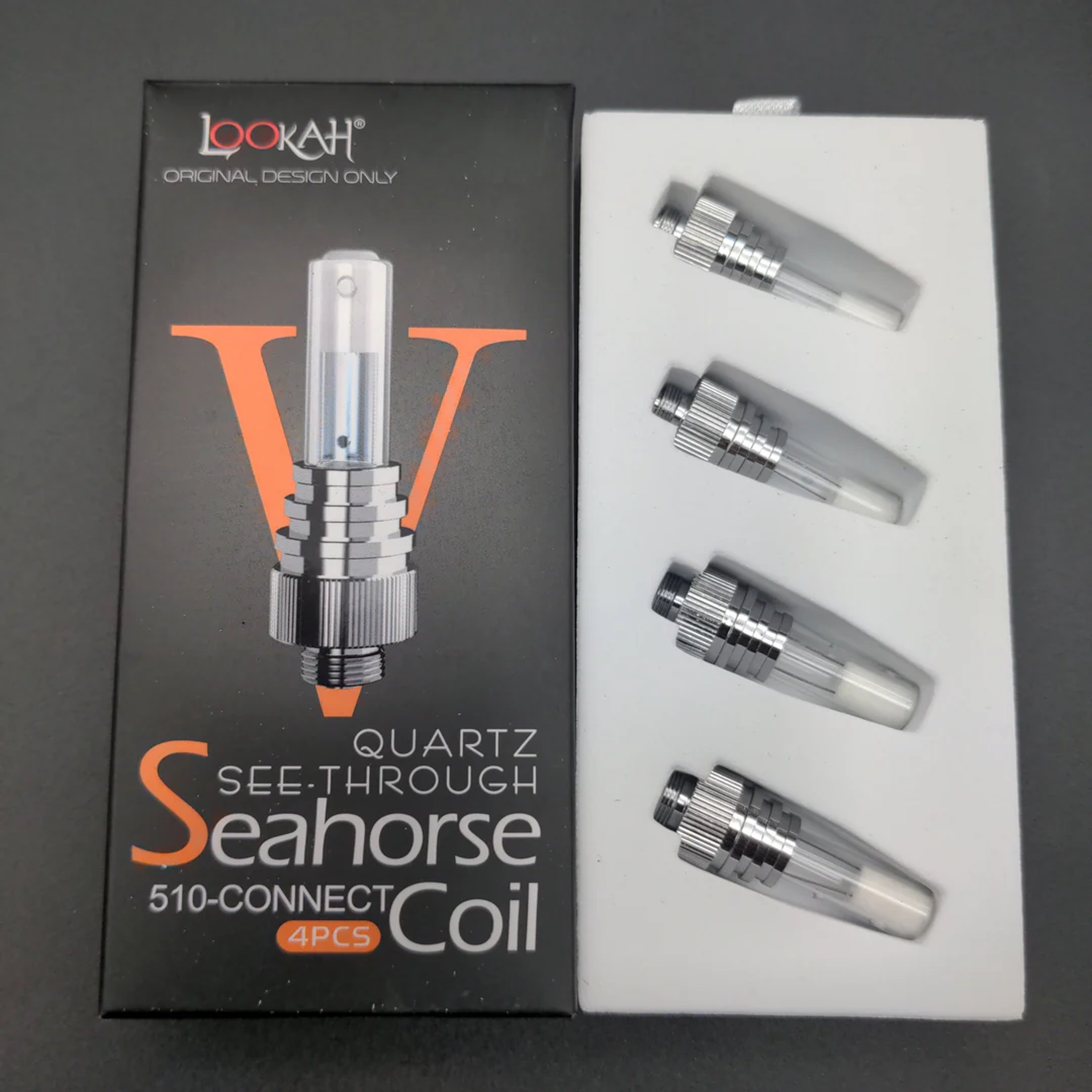 Preview pic of LOOKAH SEAHORSE QUARTZ SEE-THROUGH COIL V | 4 PACK