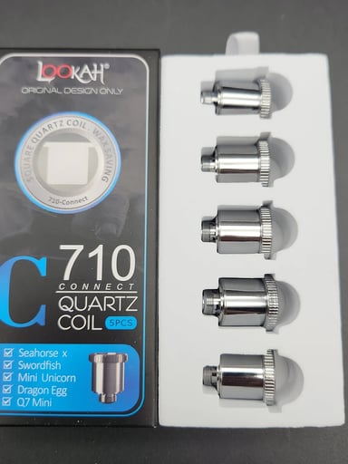 Preview pic of LOOKAH 710 CONNECT QUARTZ COIL C | 5PC | SQUARE