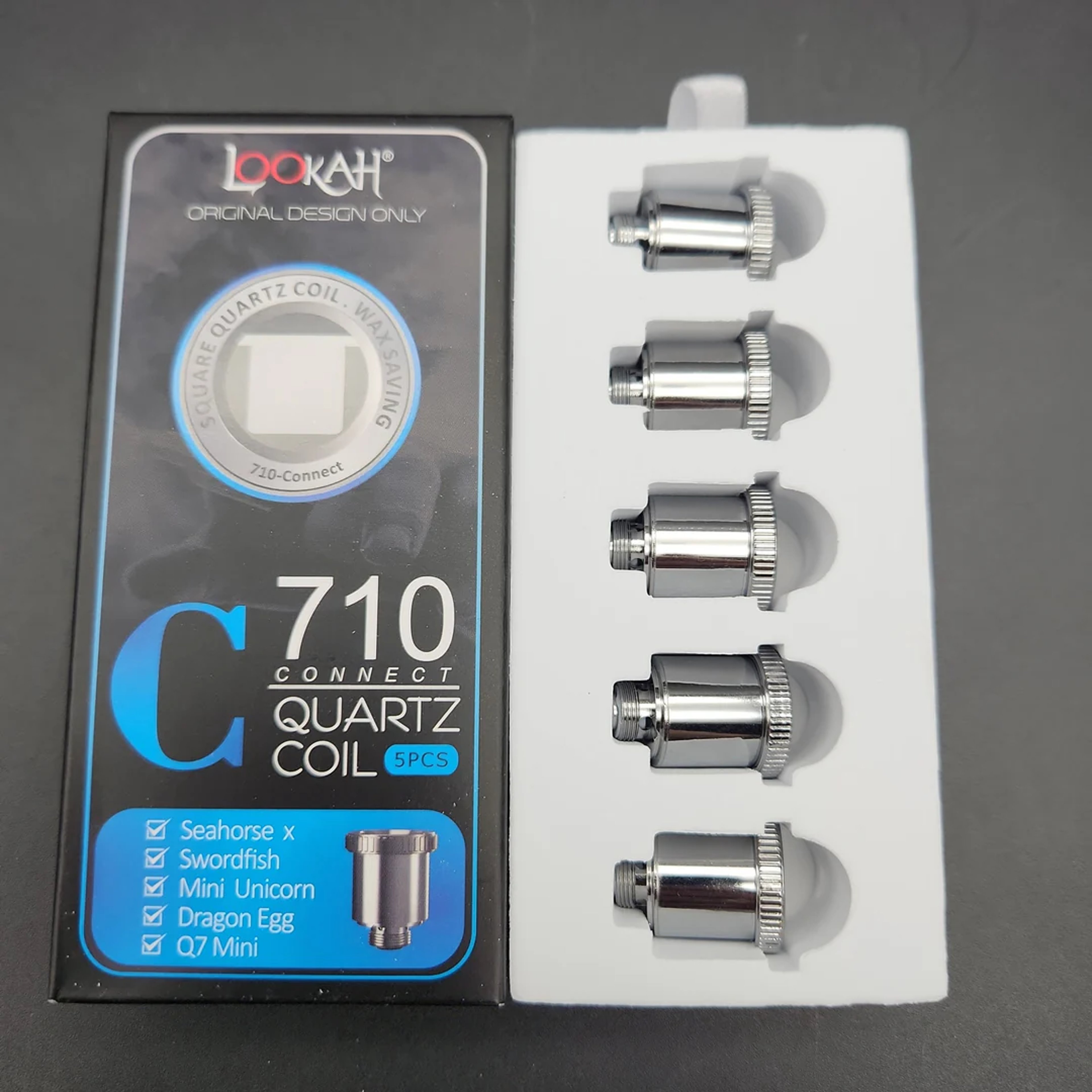 Preview pic of LOOKAH 710 CONNECT QUARTZ COIL C | 5PC | SQUARE