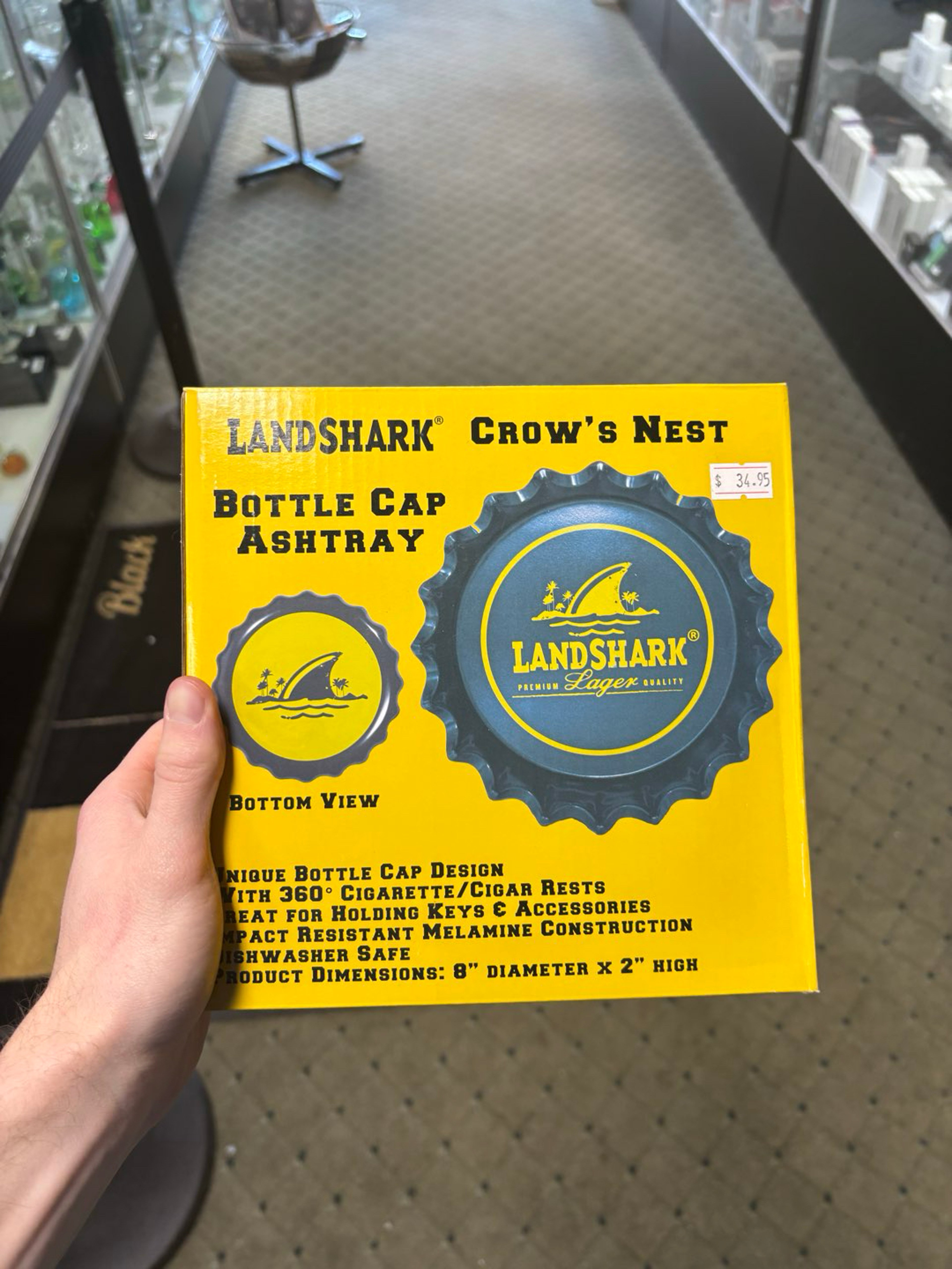 Land Shark Bottlecap Ashtray image 0