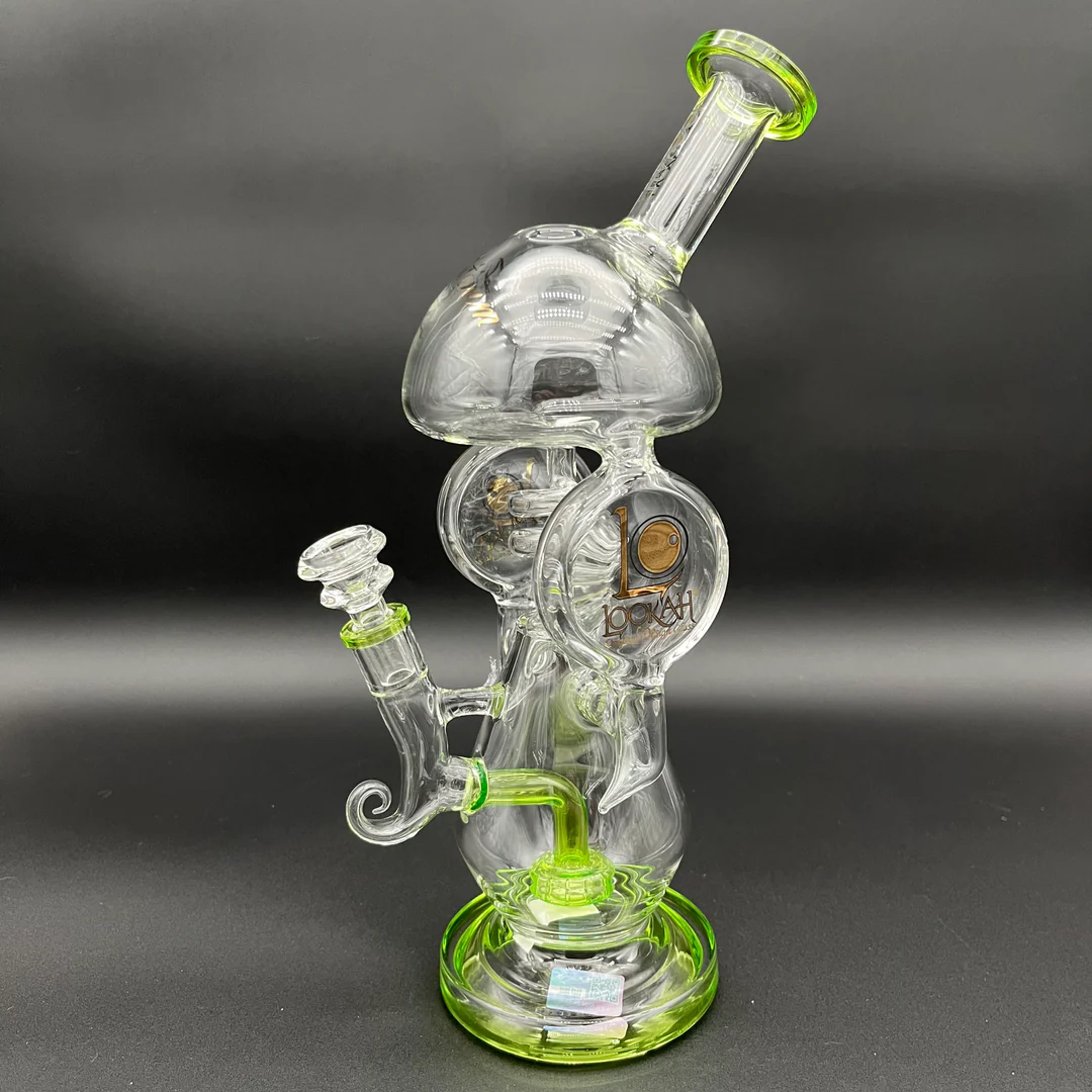 LOOKAH GLASS AROMA DOME WATER PIPE | 13" | 14MM image 0