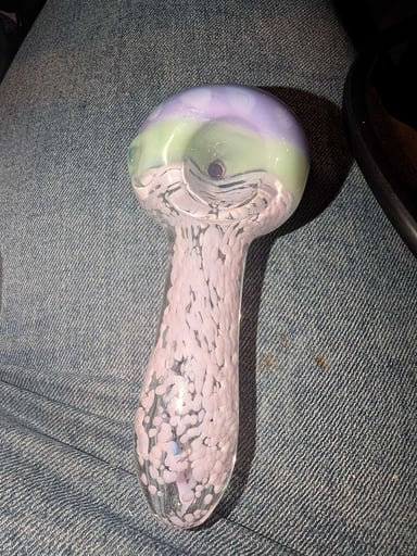 Preview pic of The 'Purple Dinosaur' Glass Pipe 🦕