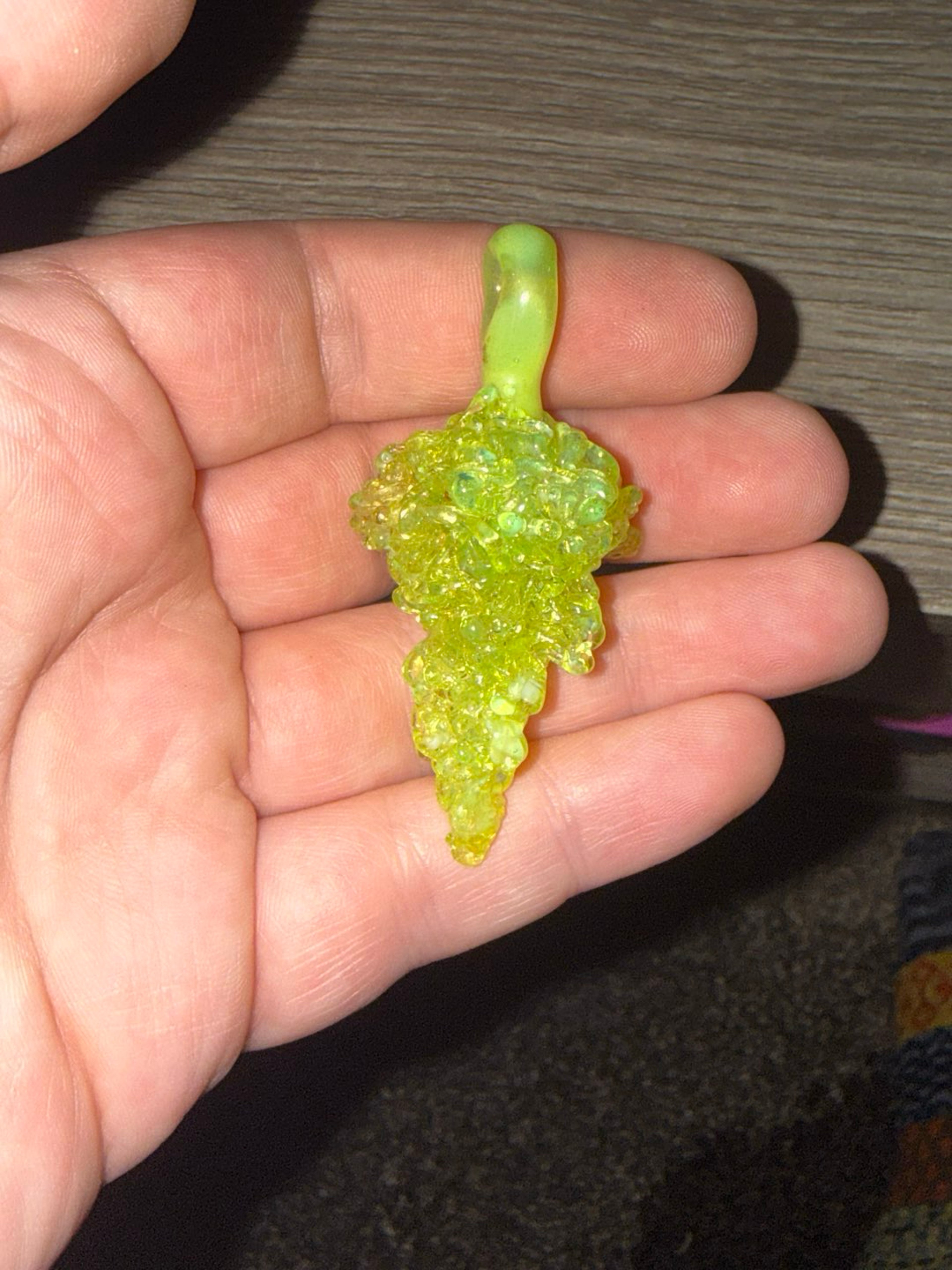 Preview pic of Slime green Tammy baller nug pendant