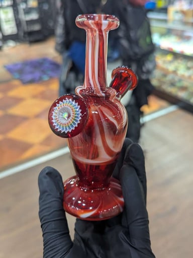 Preview pic of Red Burst Mini Dab Rig by Steve H. Glass