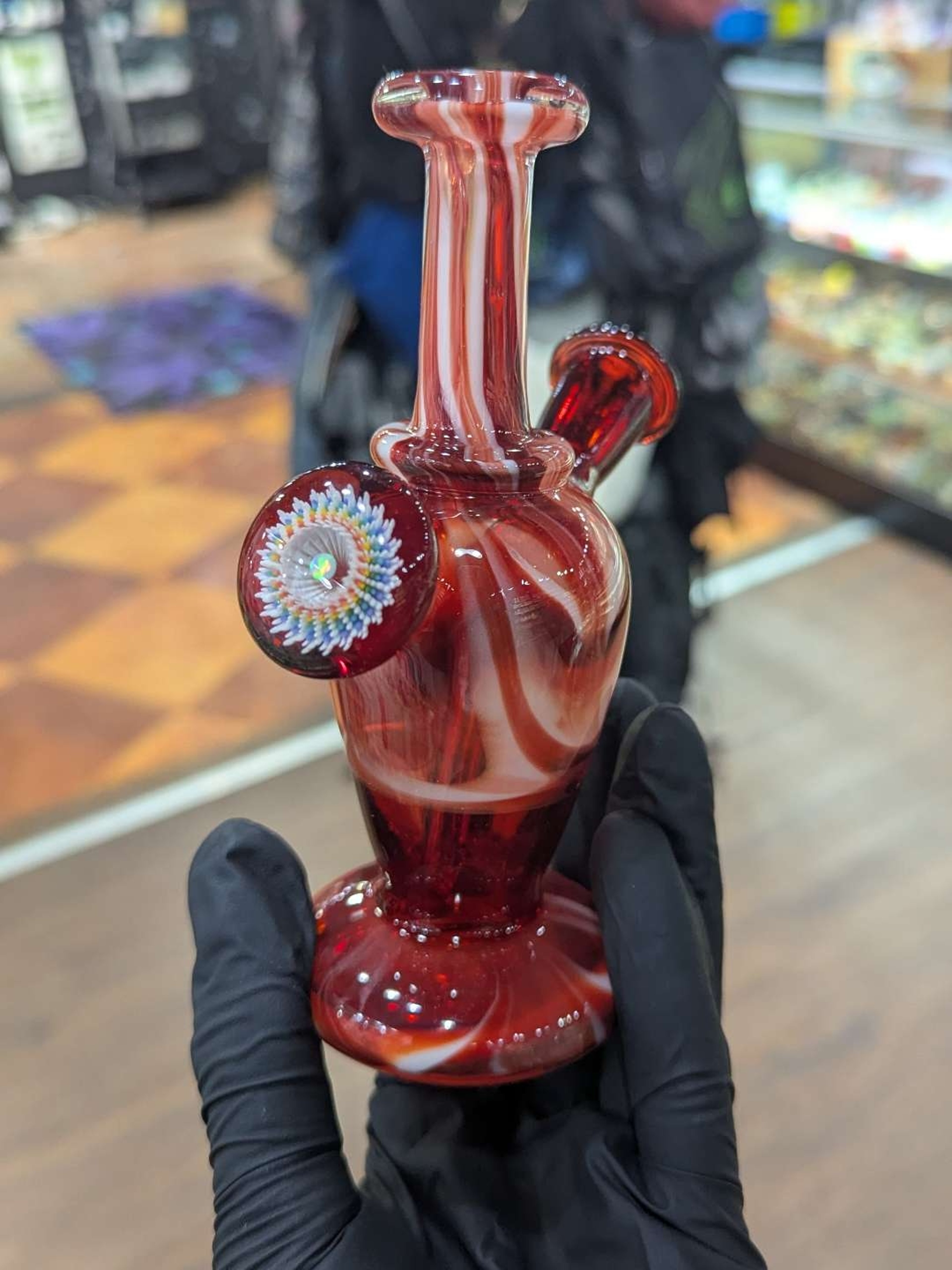 Preview pic of Red Burst Mini Dab Rig by Steve H. Glass