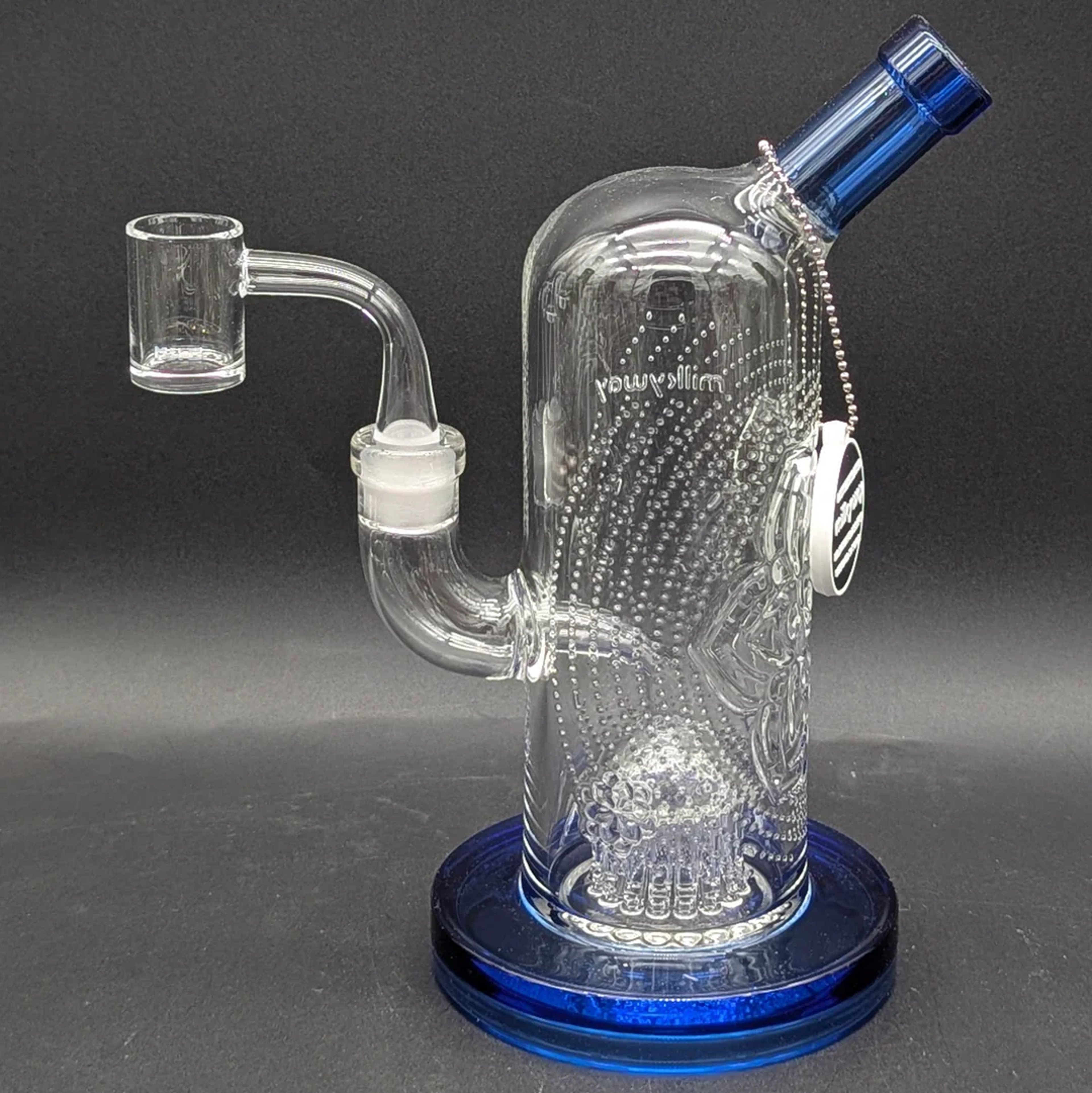 Preview pic of MILKYWAY GLASS CHAKRA LEVEL 1 8″ BUBBLER