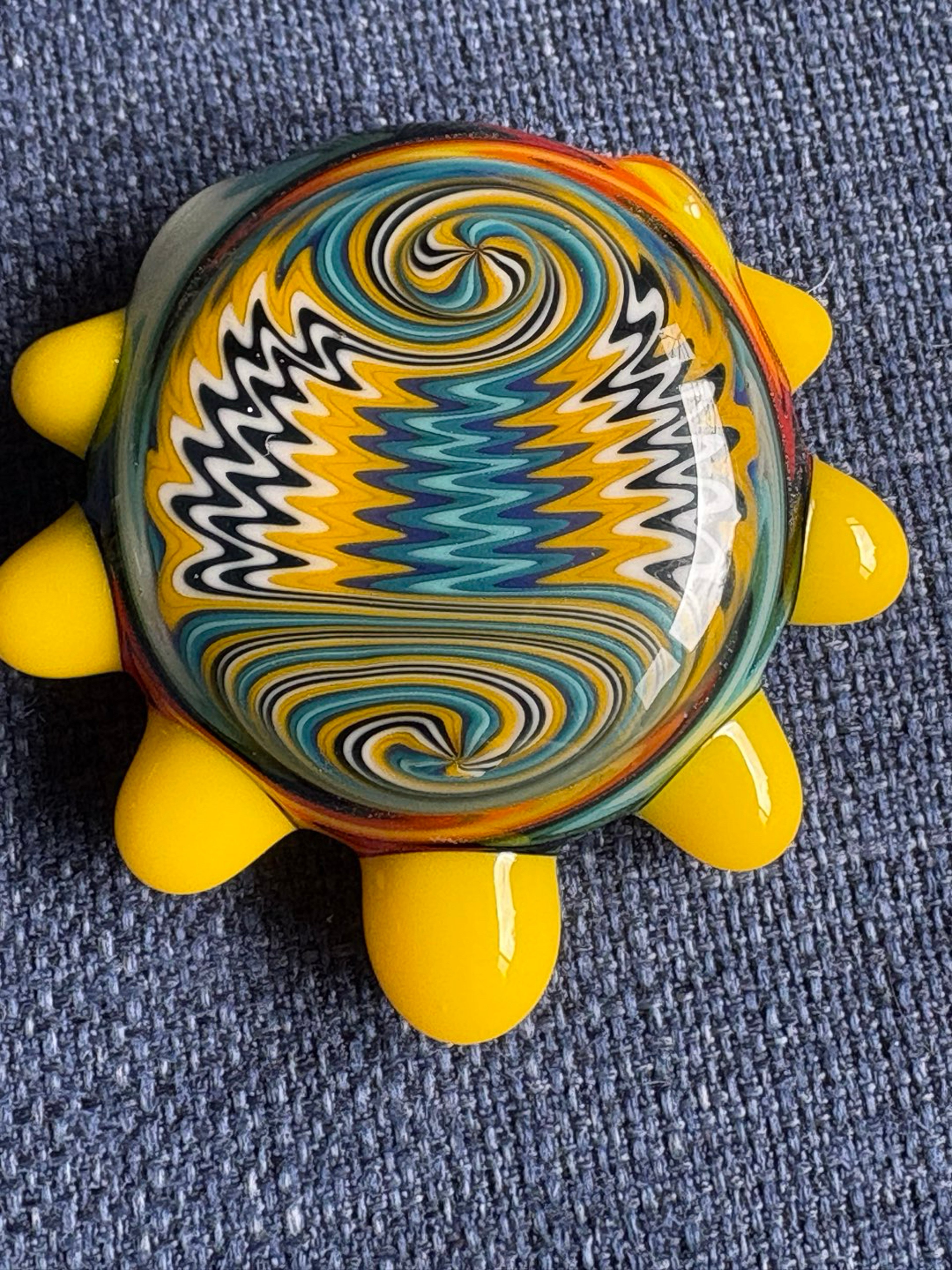 Preview pic of 2026 Hollow Pendant wigwag  Plymouth Flameworks