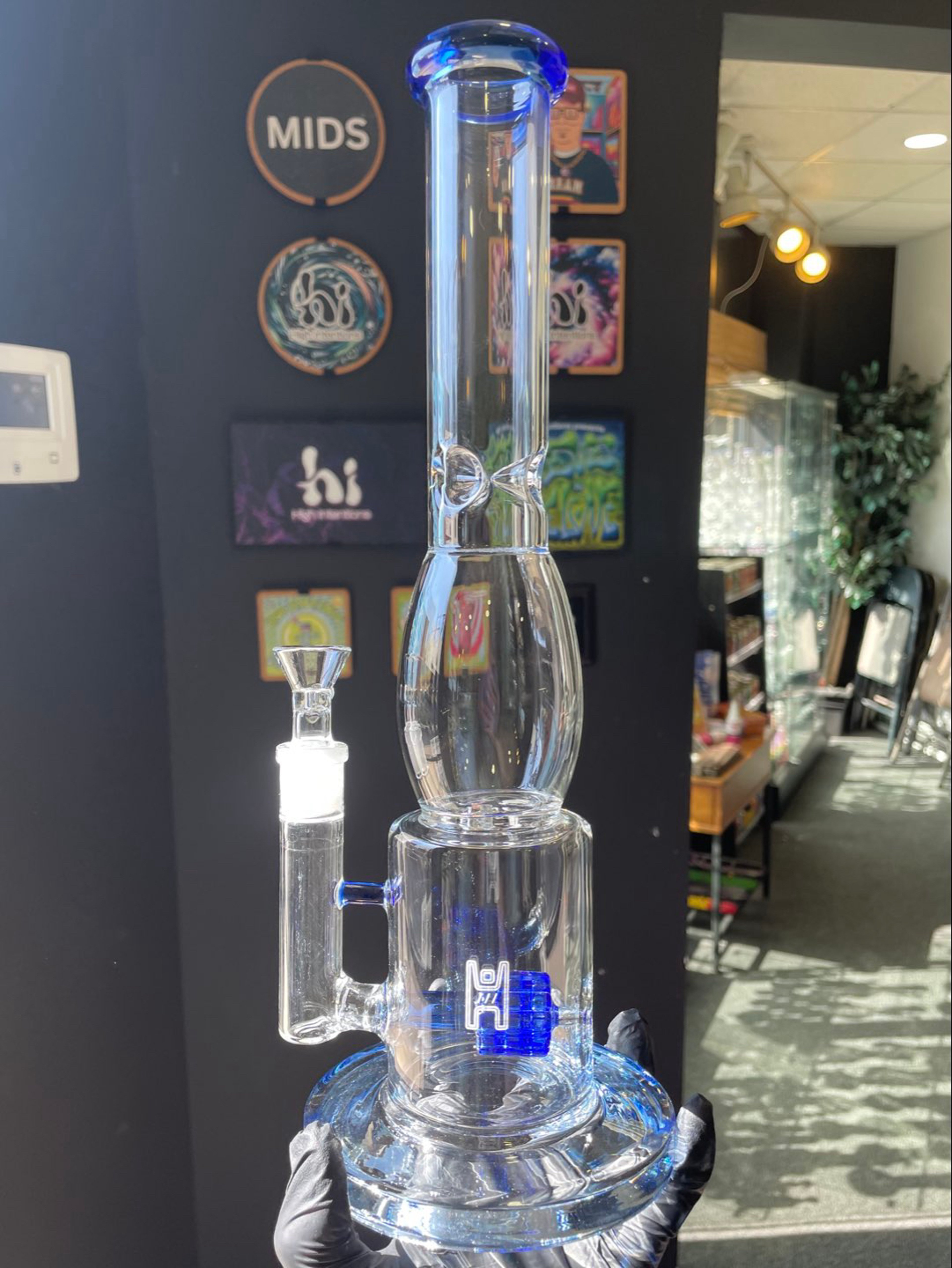 Preview pic of Latern Waterpipe Blue