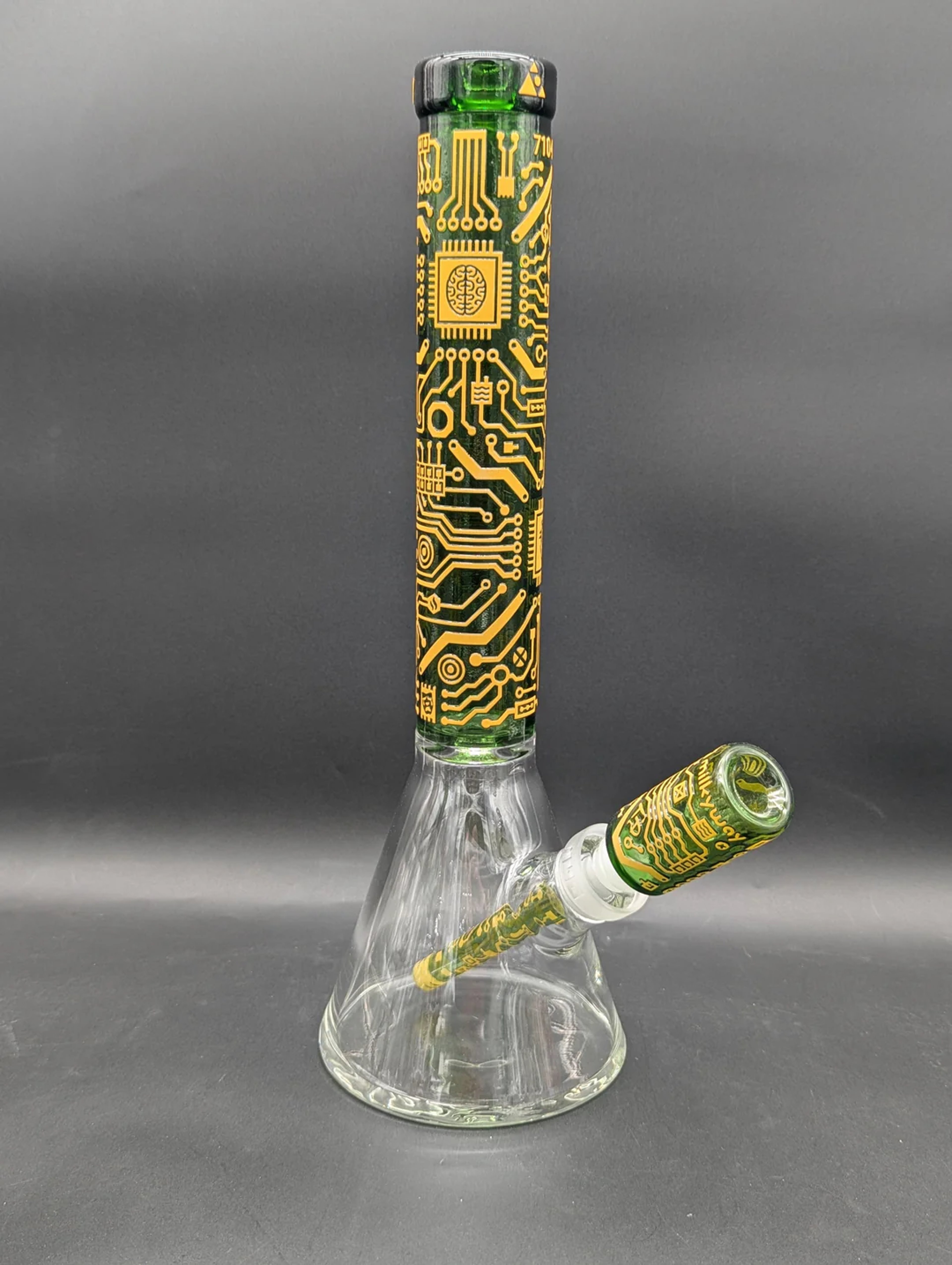 Preview pic of MILKYWAY GLASS "CIRCUITBOARD: SPECTRUM" BEAKER BONG