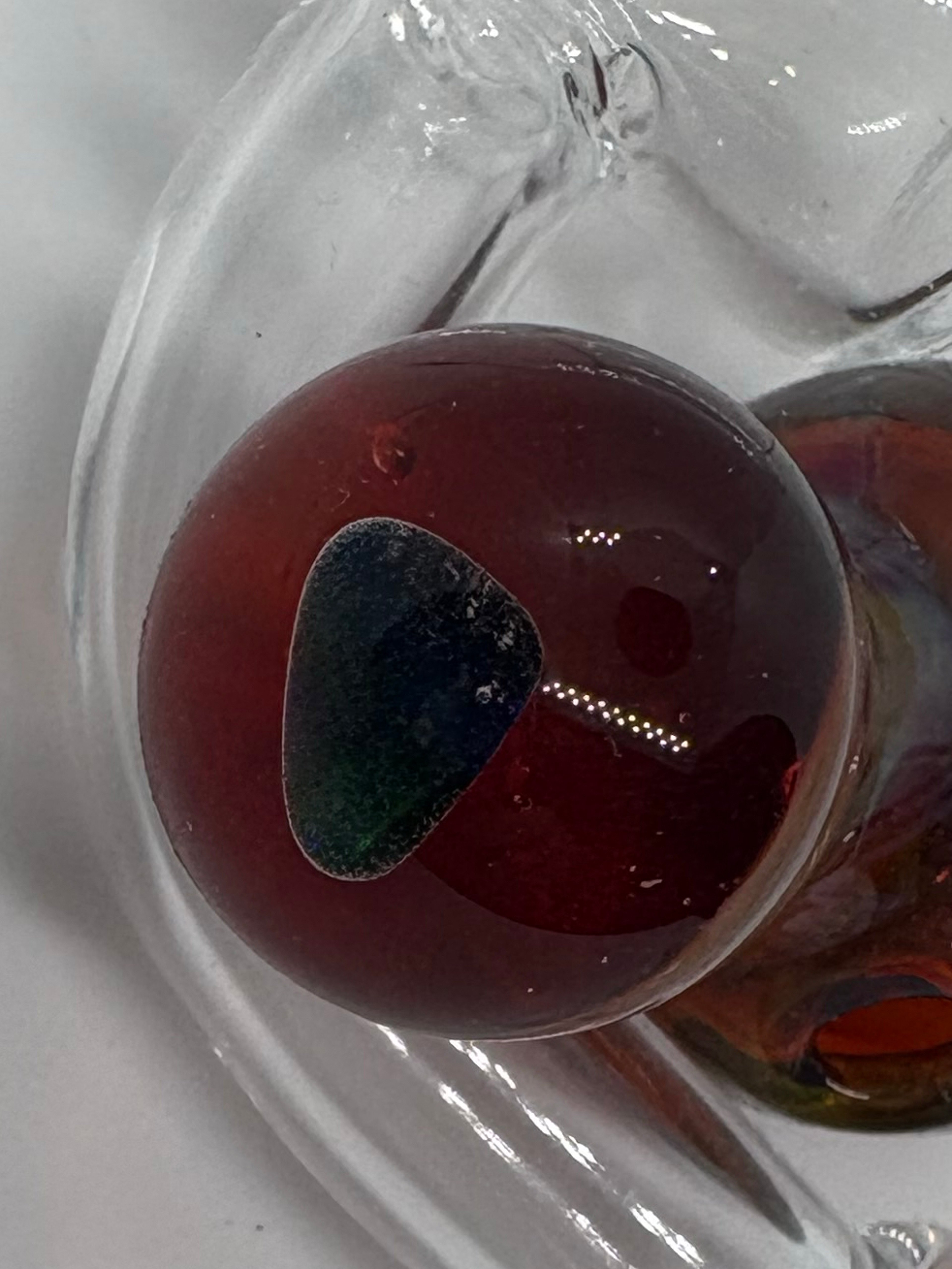 Hanblown Bubble Cap with Gemstone image 0