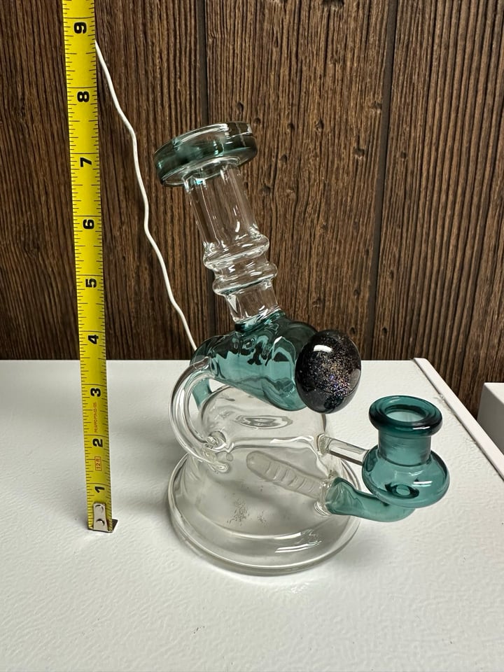 Blue/Green Accented Rig | Shop Dab Rigs on GlassPass