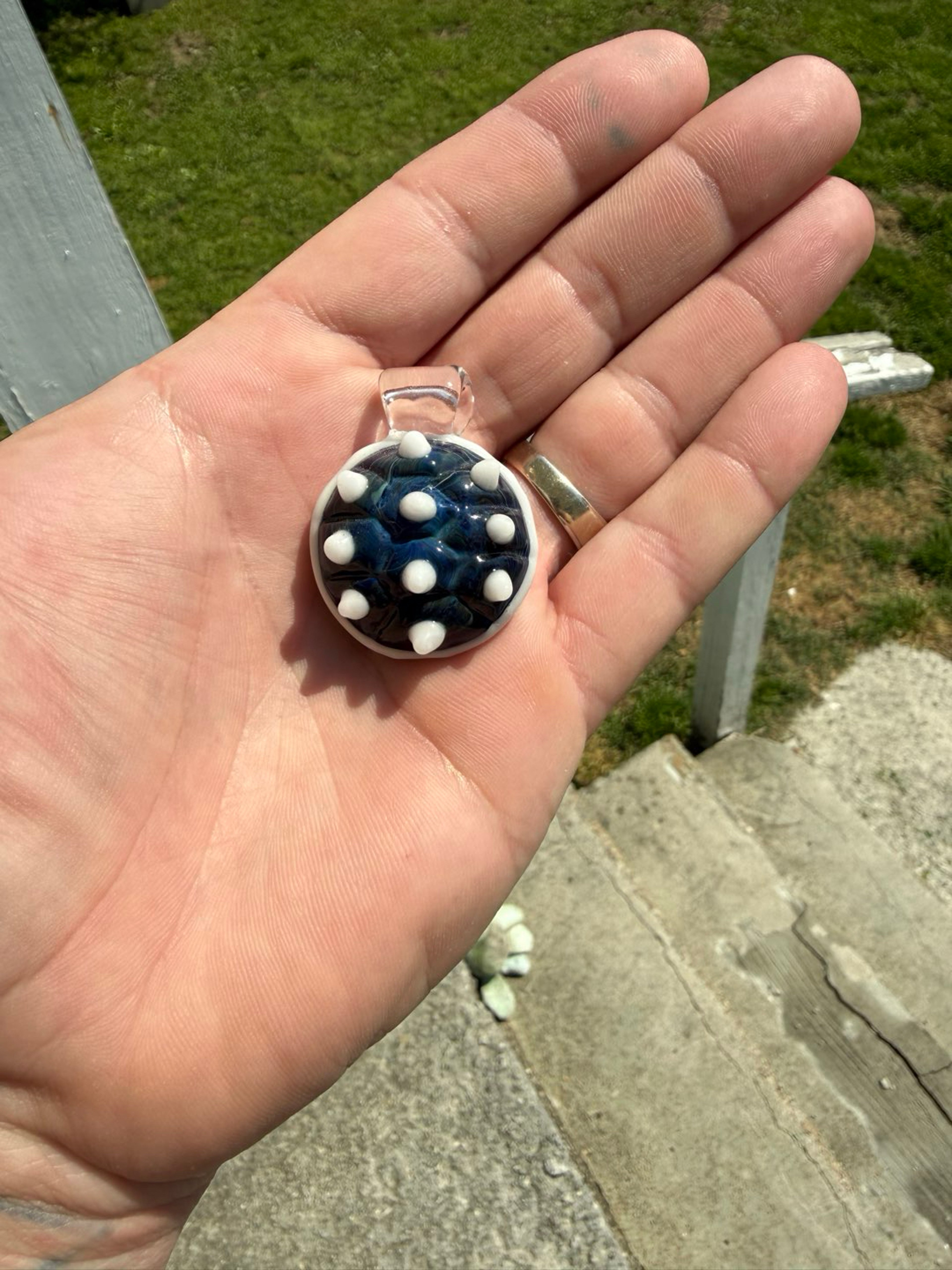 Preview pic of FineLime Glass Blue Koopa Shell