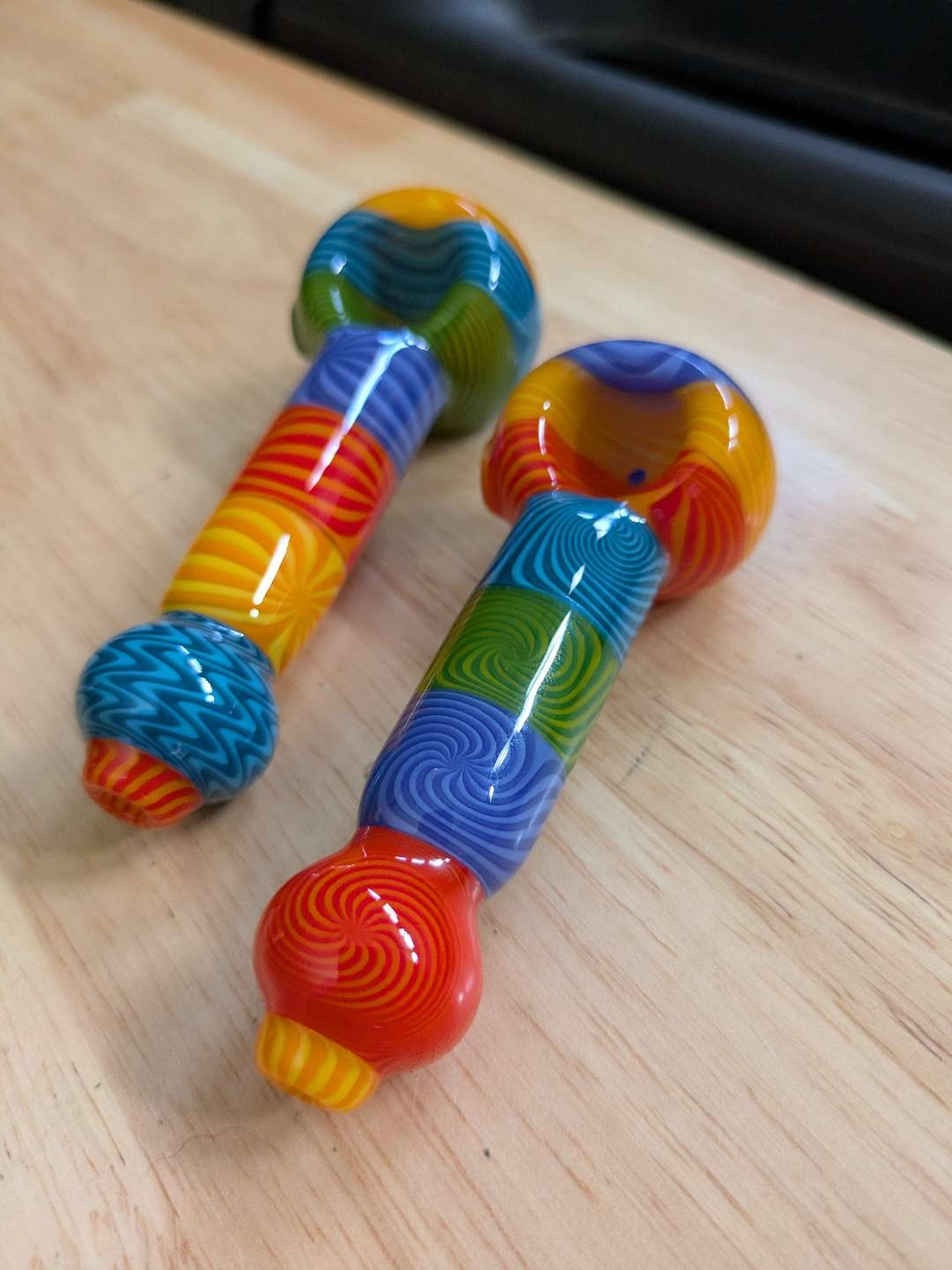 Preview pic of Matching fruit striped pipes
