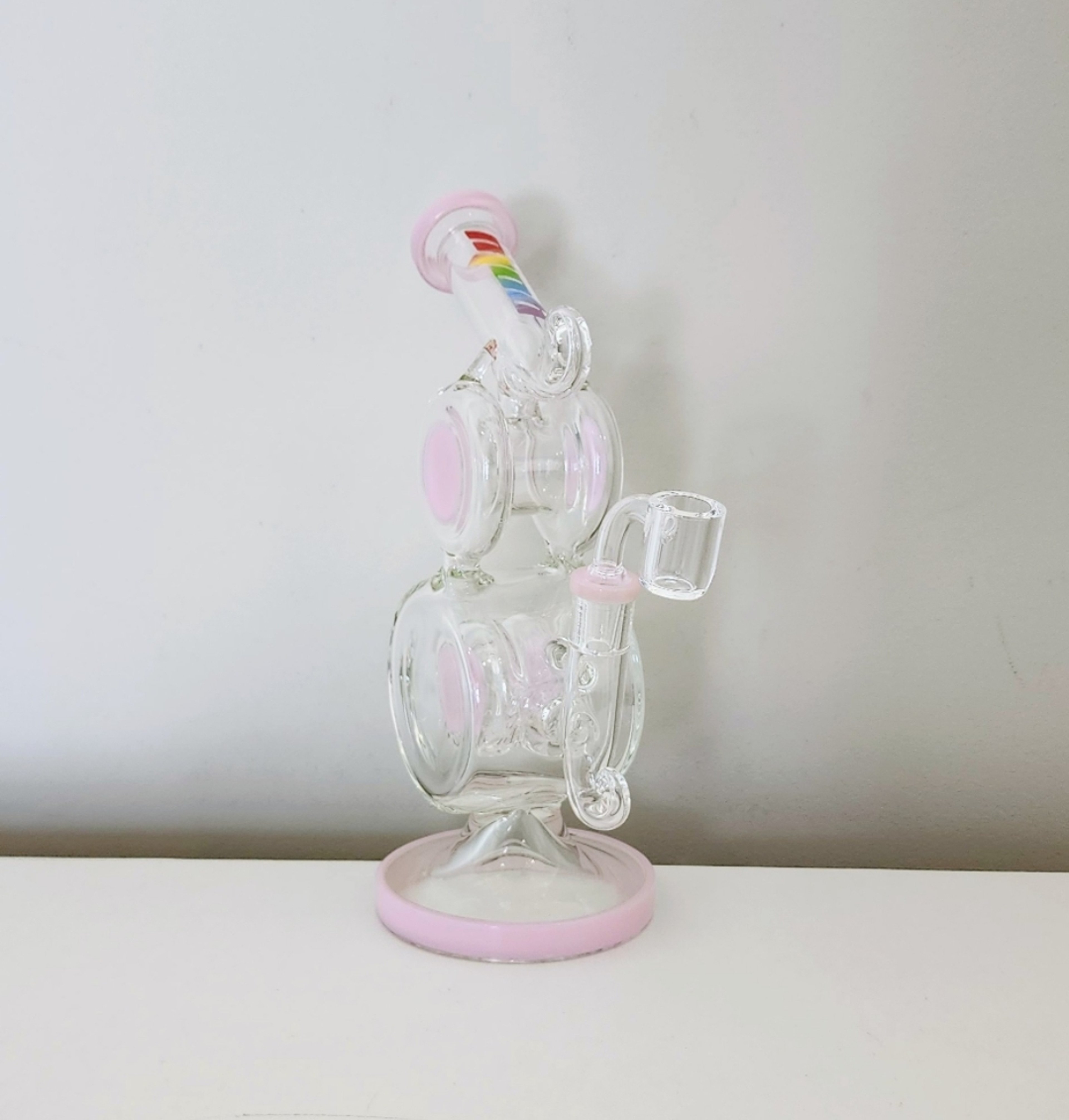 12"H Double Barrel Incycler + Banger***Free Shipping*** image 0