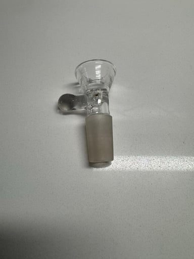 Preview pic of Bong slide clear glass 14mm standard bowl slide with handle