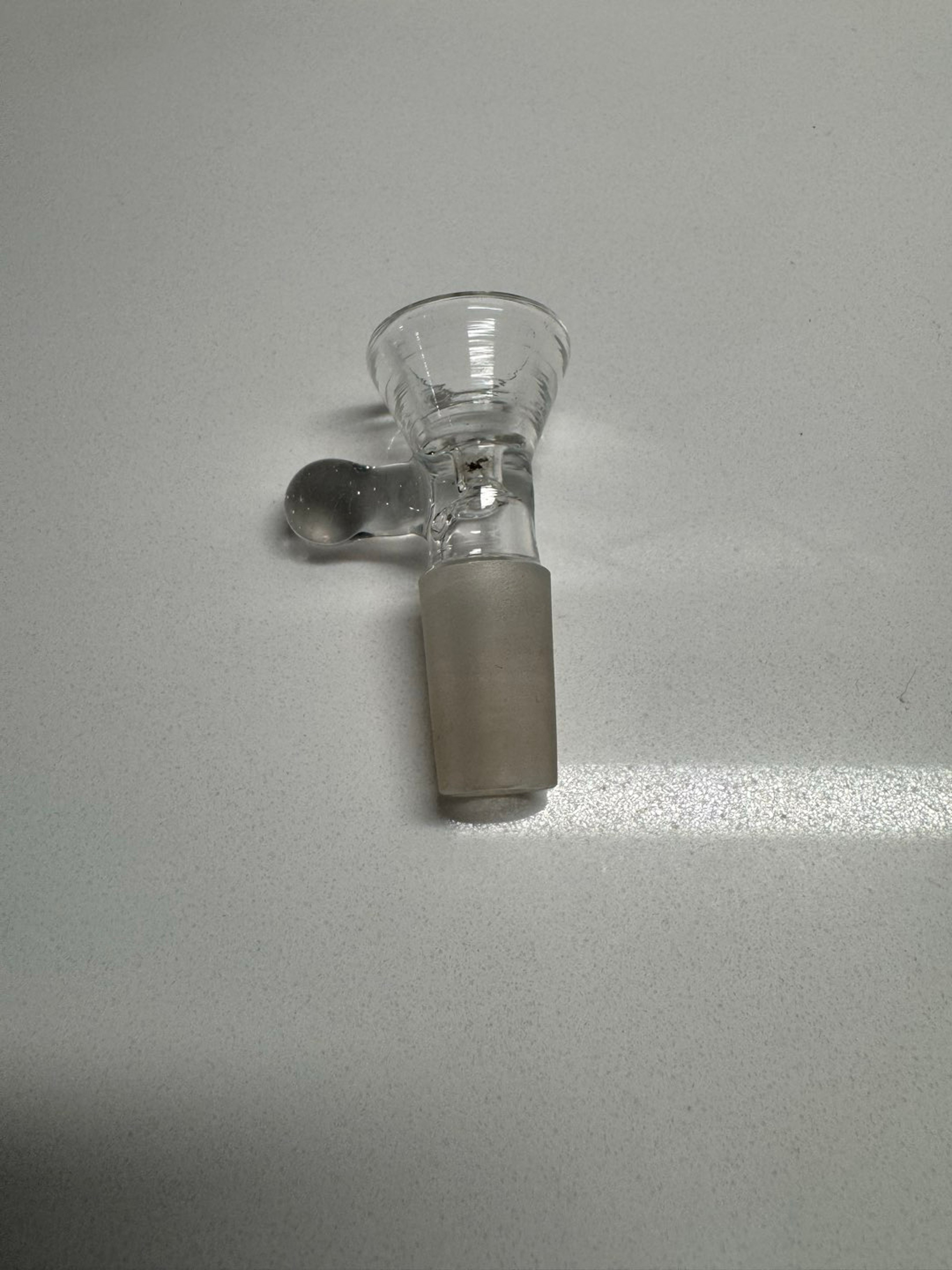 Preview pic of Bong slide clear glass 14mm standard bowl slide with handle