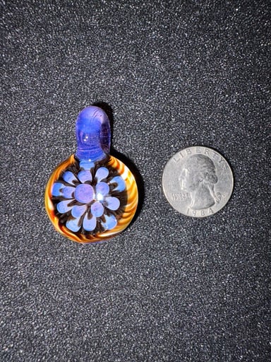 Preview pic of Pink Slyme/Electrum Hollow Implosion Pendant