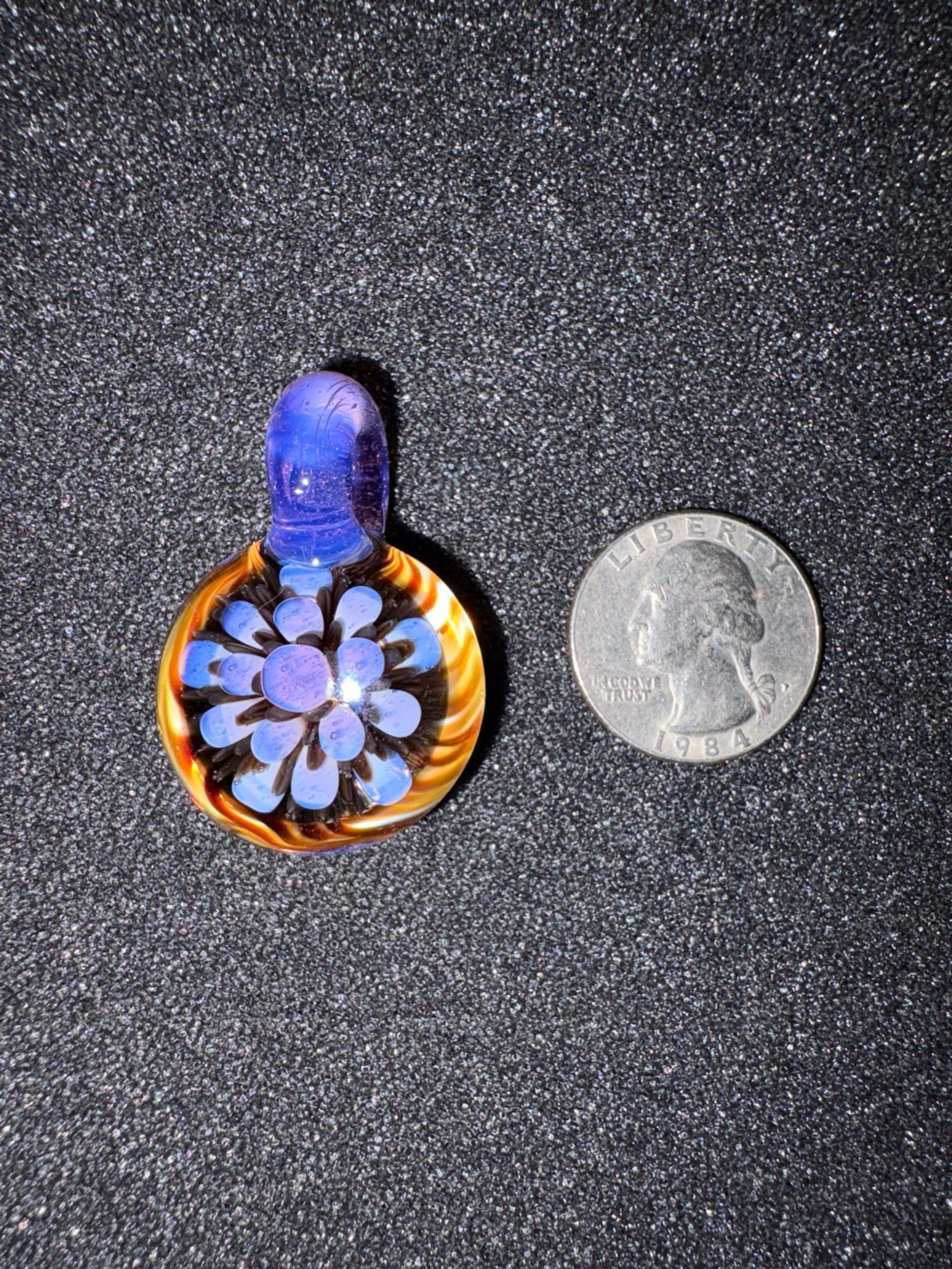 Pink Slyme/Electrum Hollow Implosion Pendant image 0