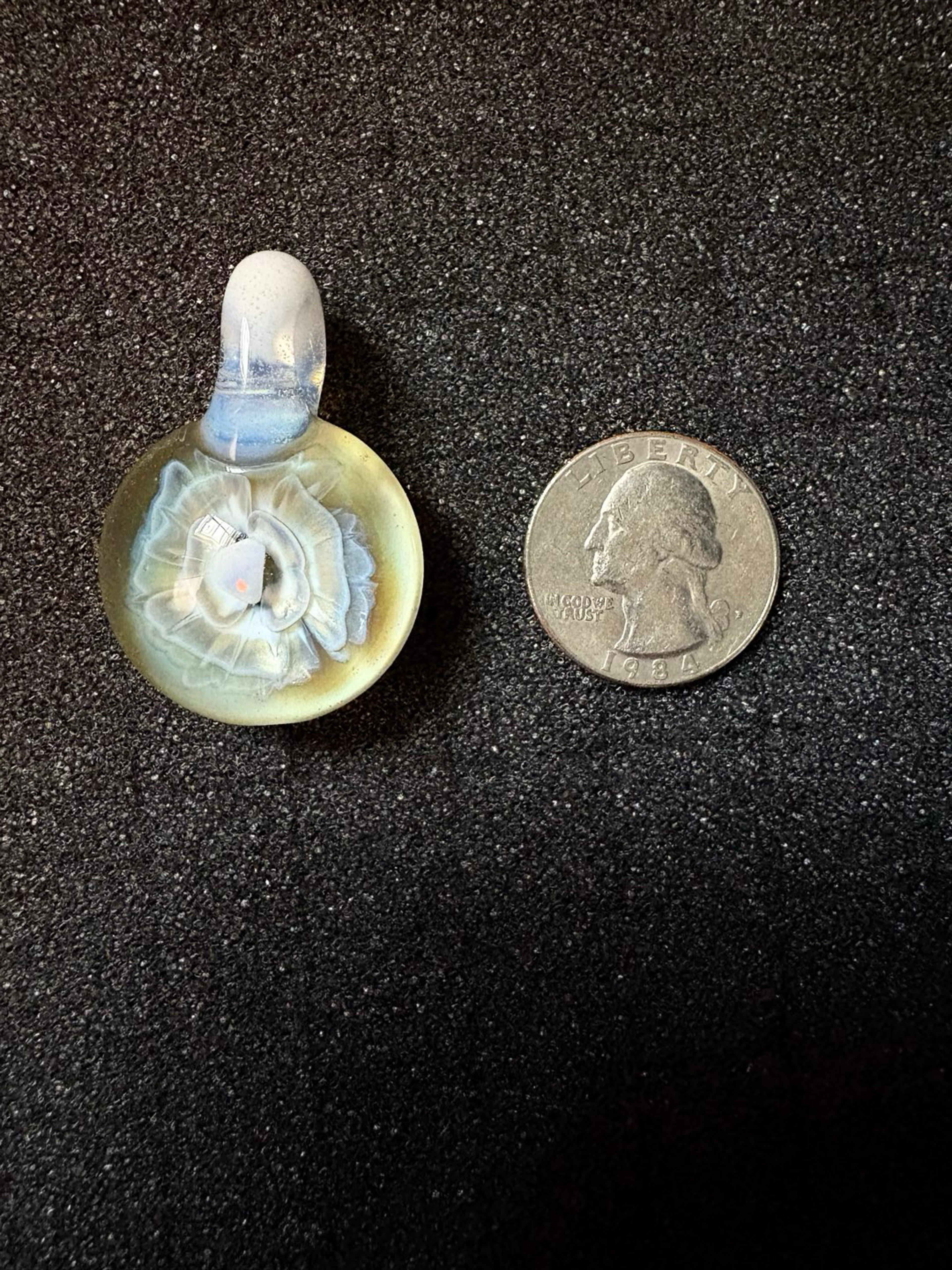 Electrum/Ghost Flower Pendant image 0