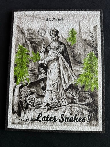 Preview pic of St Patrick’s Day “Later Snakes” Moodmat