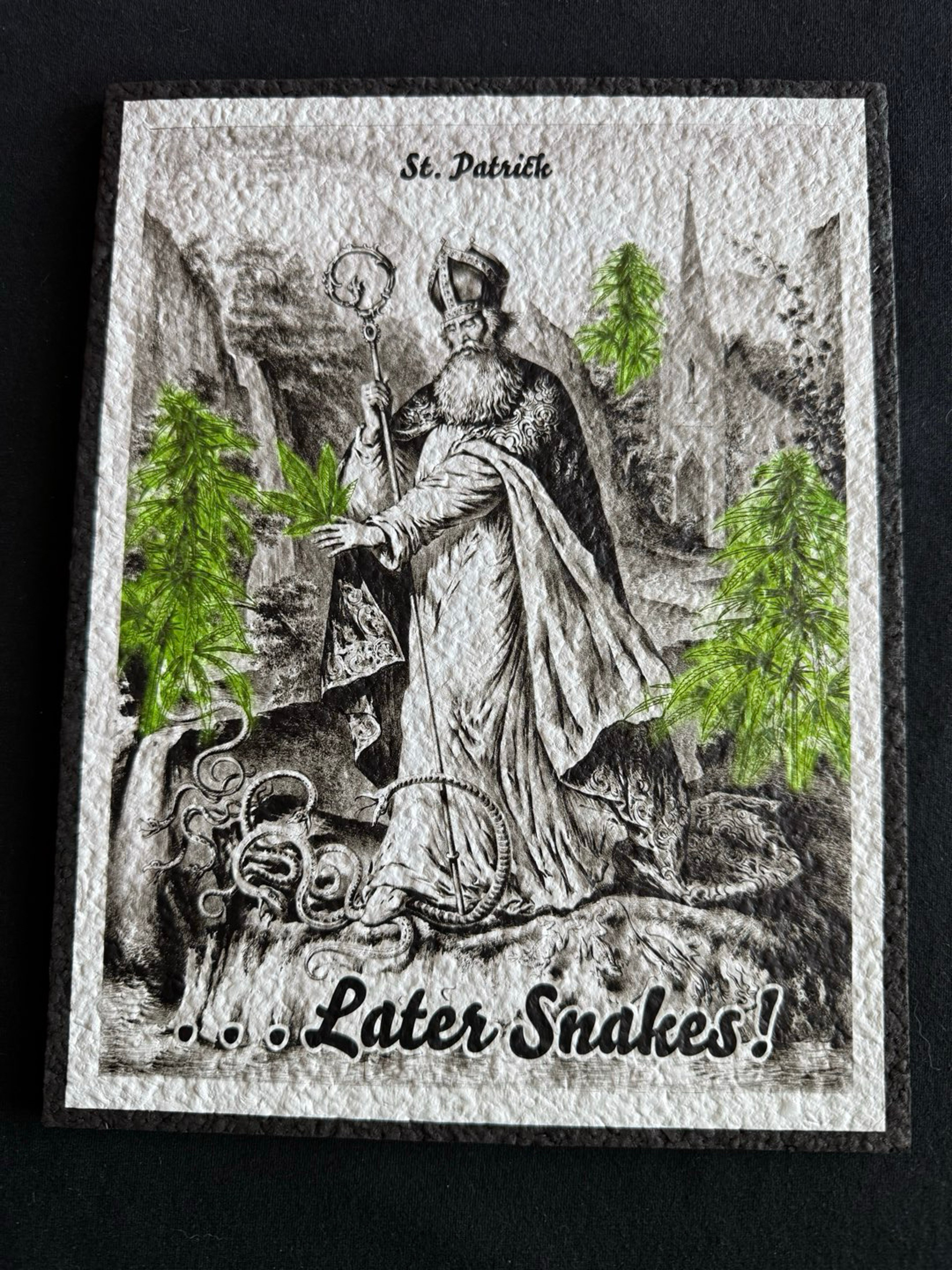 Preview pic of St Patrick’s Day “Later Snakes” Moodmat