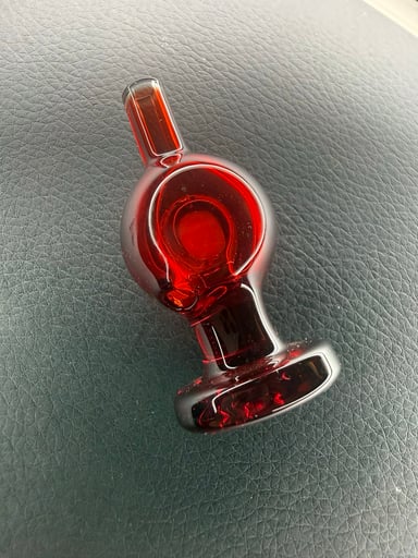 Preview pic of Soup Glass Bubble Cap - Pomegranate 25/30mm