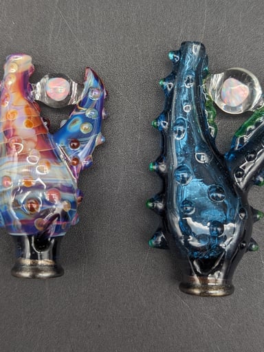 Preview pic of MAKO GLASS PUFFCO PIVOT MOUTHPIECE | OPAL CRAB CLAW