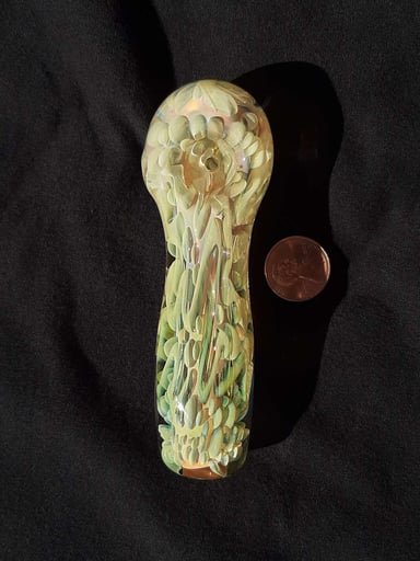 Preview pic of Inside, fumed, color changing, borosilicate glass pipe