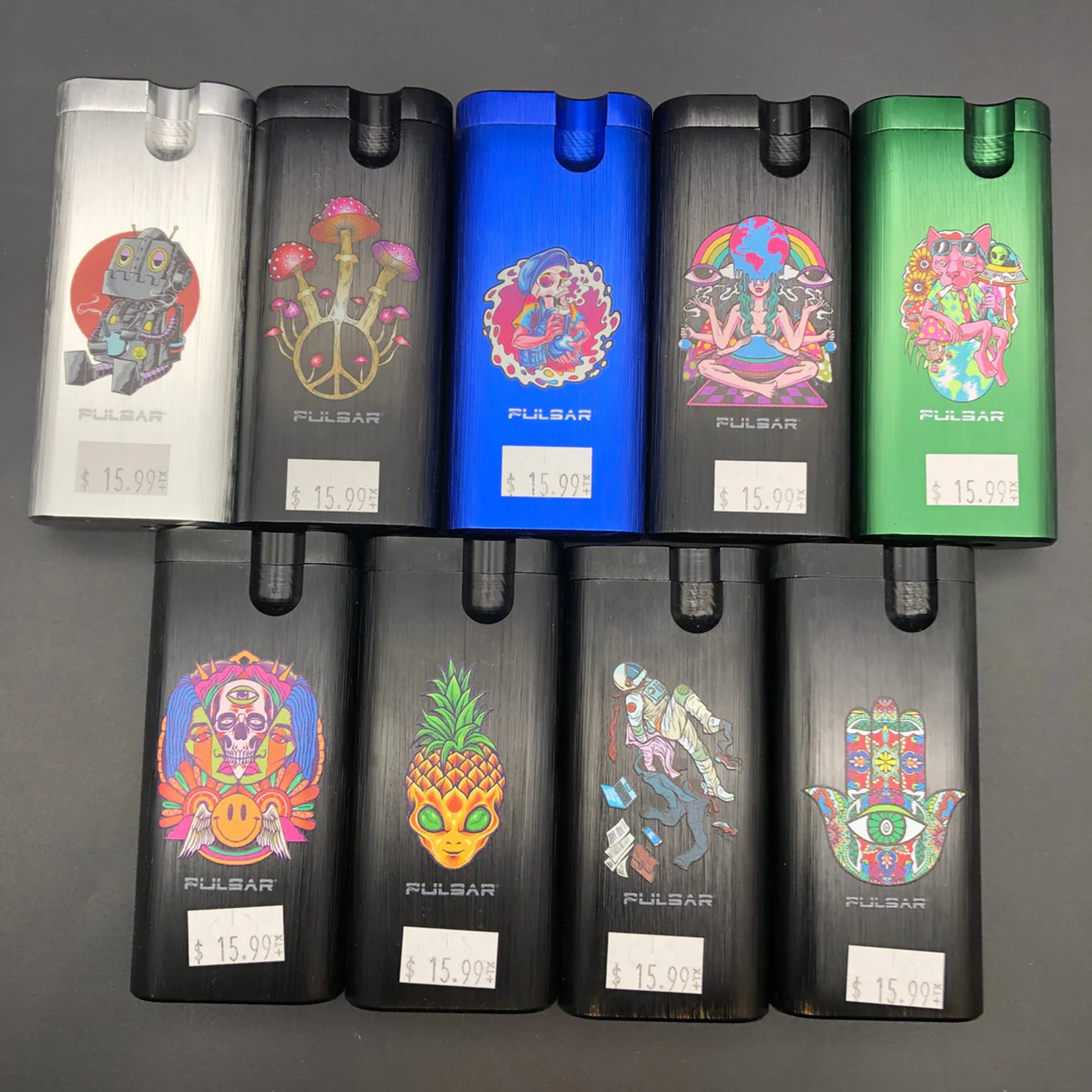 PULSAR ANODIZED ALUMINUM ASSORTED DUGOUT | 4" image 0