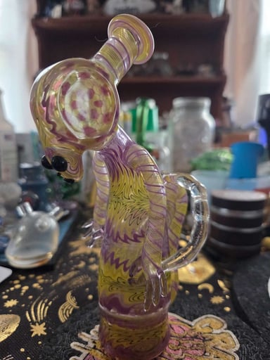 Preview pic of UV Reactive Faltameier Glass Alien Puffco Top