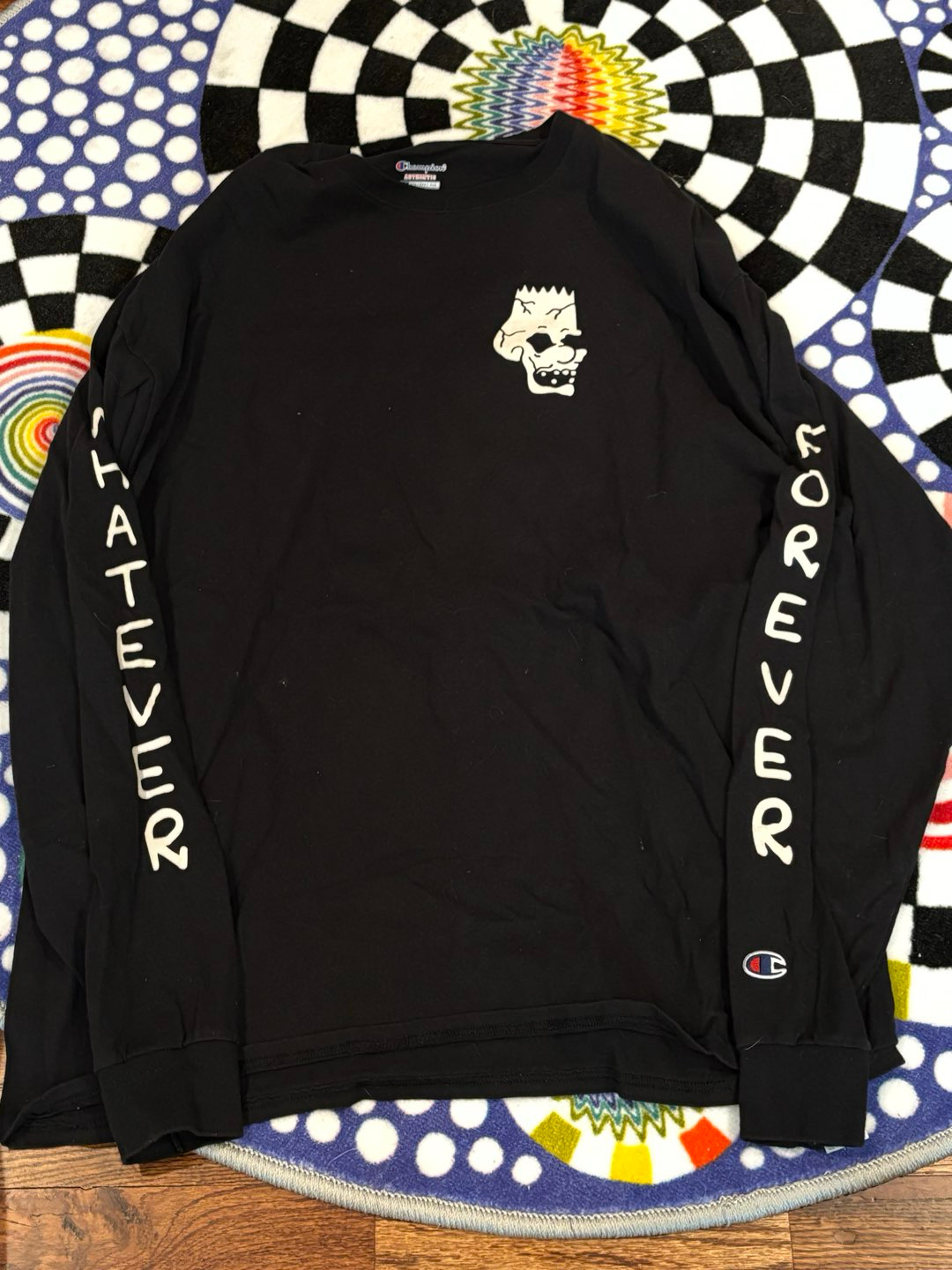Preview pic of OG GZ1 Whatever forever dead bart champion longsleeve sz XXL