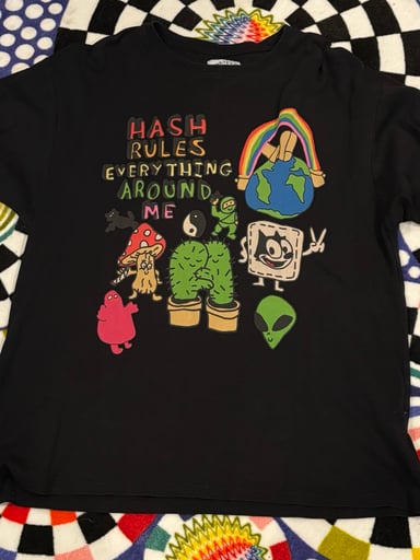 Preview pic of Gz1 HREAM hash rules everything around me tee sz xl