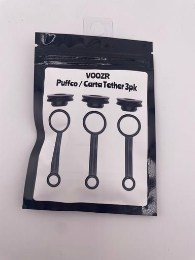 Preview pic of Voozr Silicone Tether & Ball Gromet - Puffco Pro & Carta 2 / Carta Sport 3pk