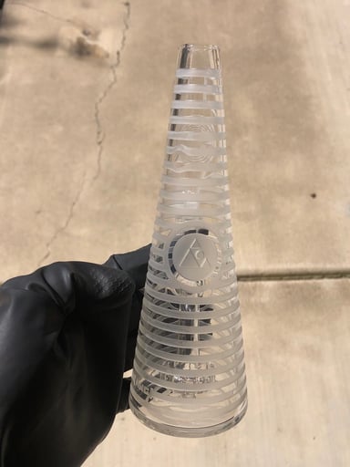 Preview pic of Milky Way Glass 8" Oculus Cone Rig – Teal/Mint