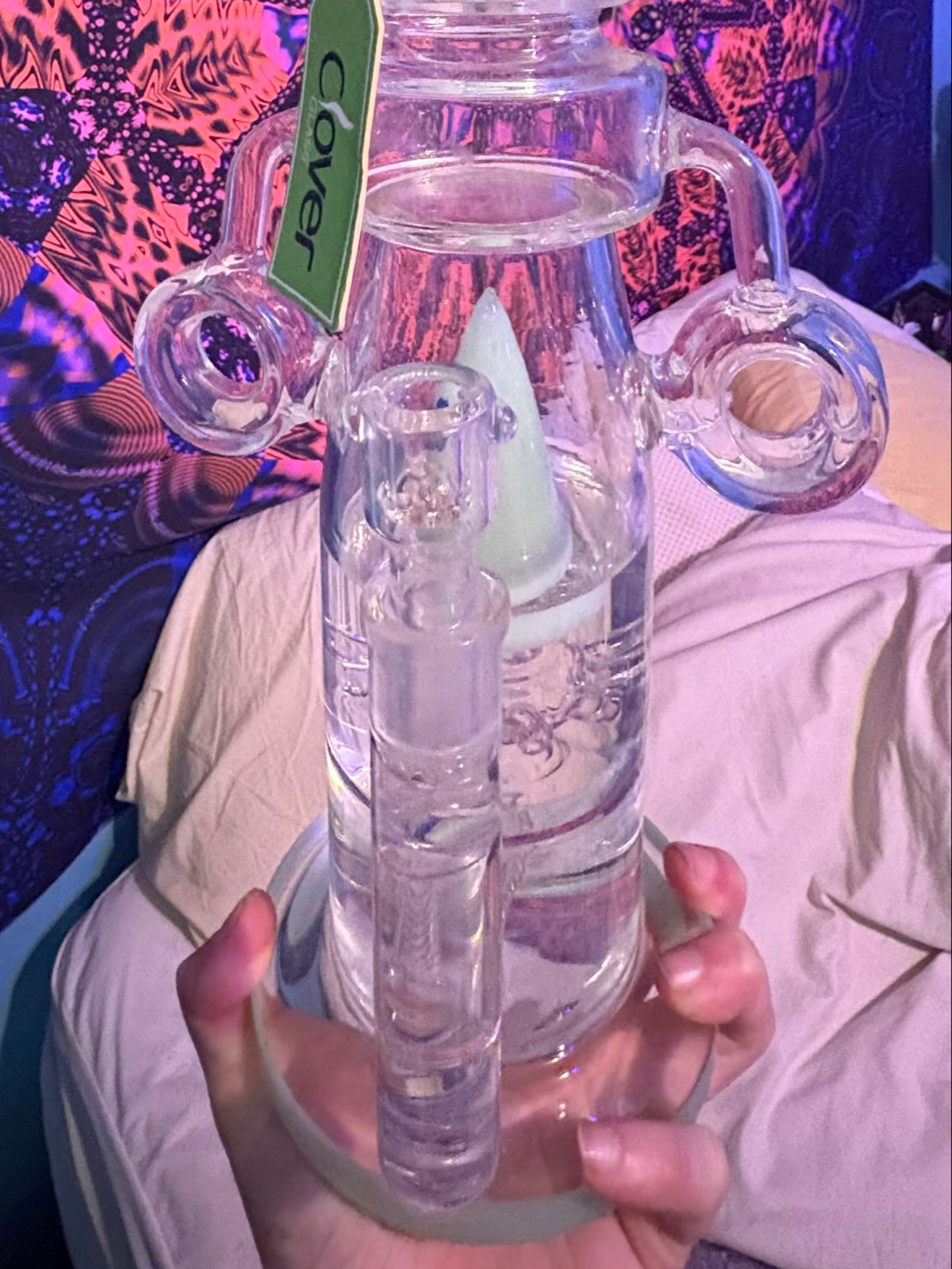 *Brand New*  ☘️CLOVER GLASS 21" DONUT SPRINKLER☘️ image 0