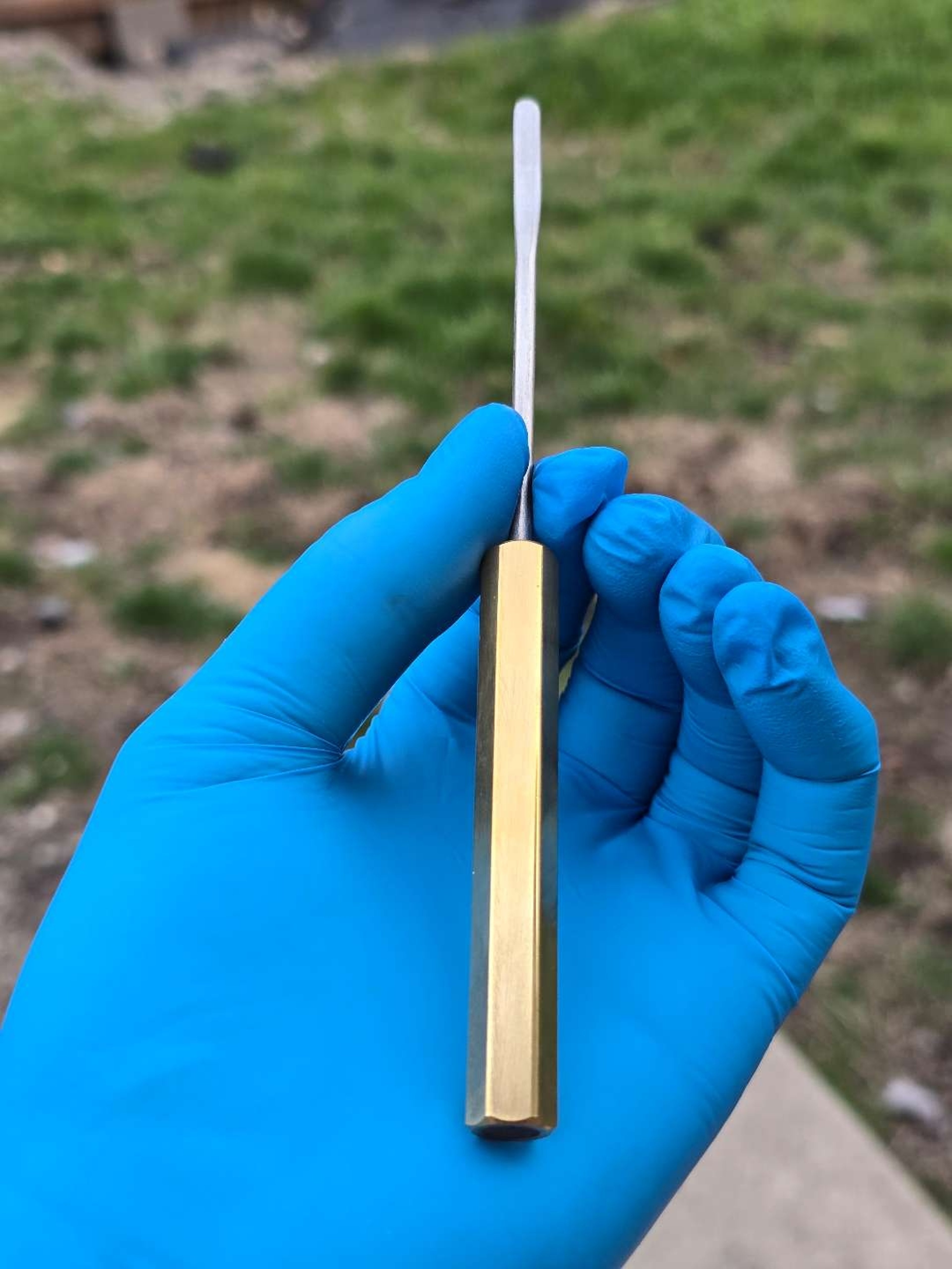 Preview pic of Brass and stainless dab tool