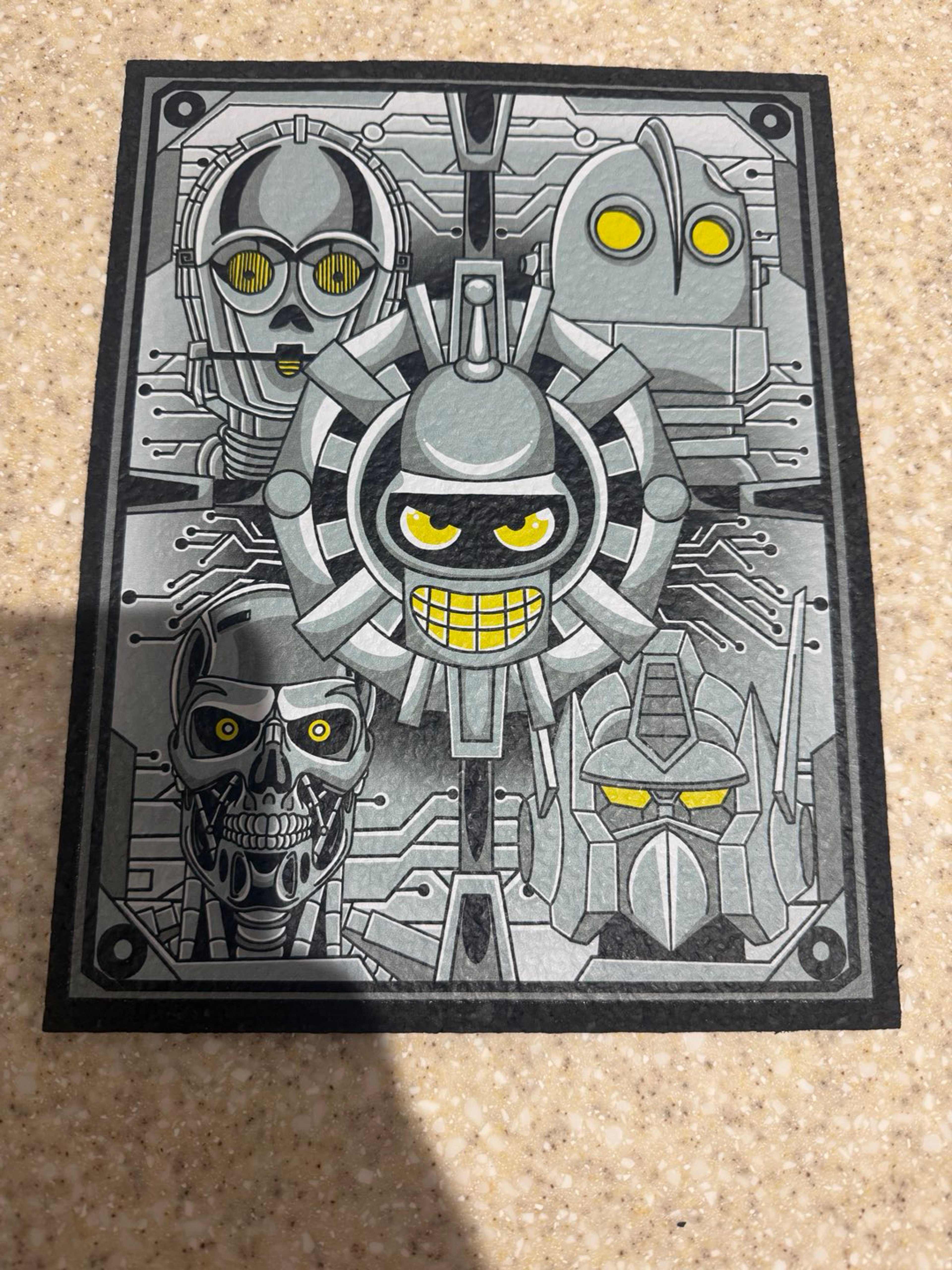 Preview pic of Famous Robots Moodmat: Dark Mountain Cult Collab