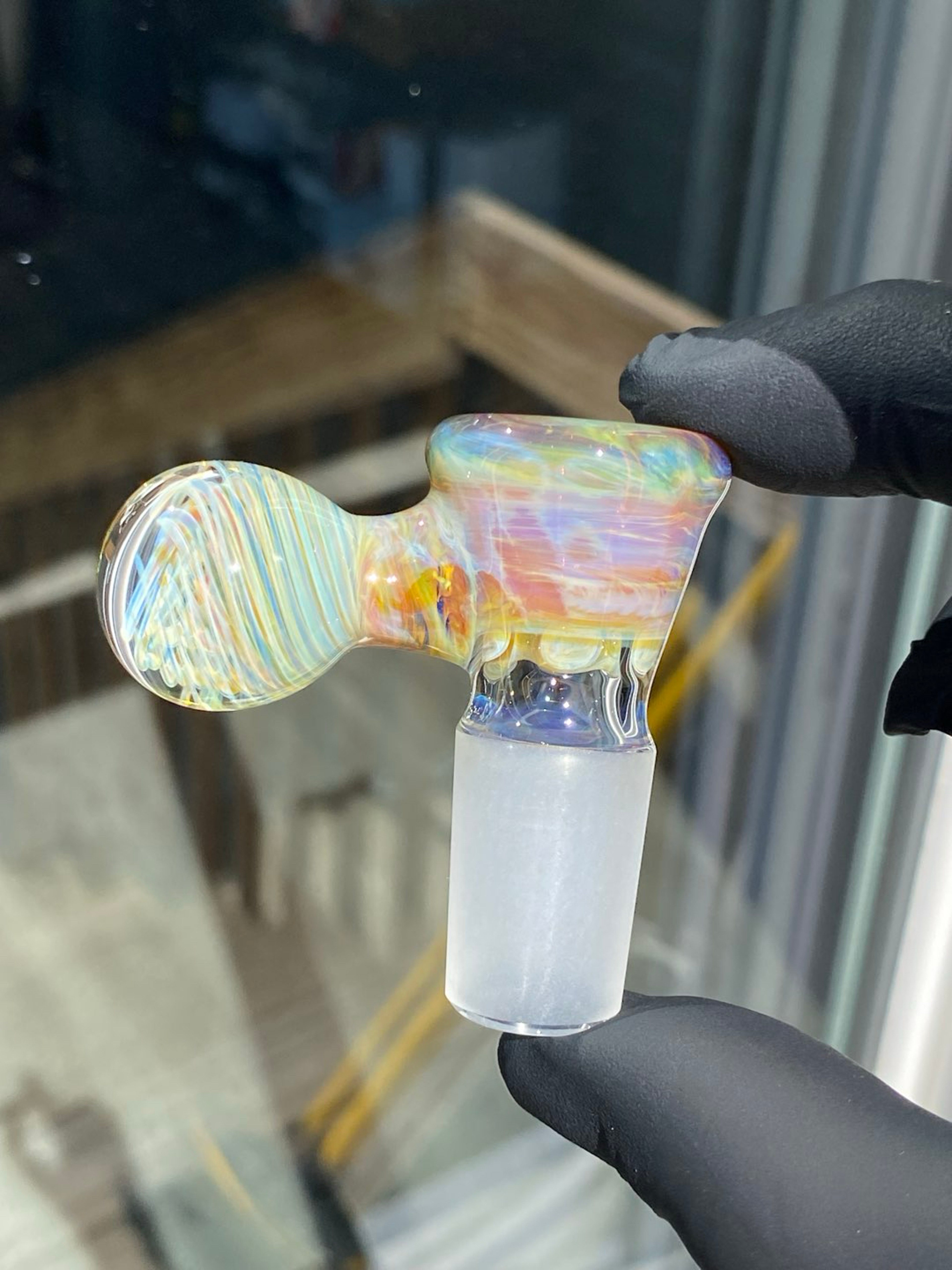 Preview pic of 18mm multi color mixed joystick implosion side