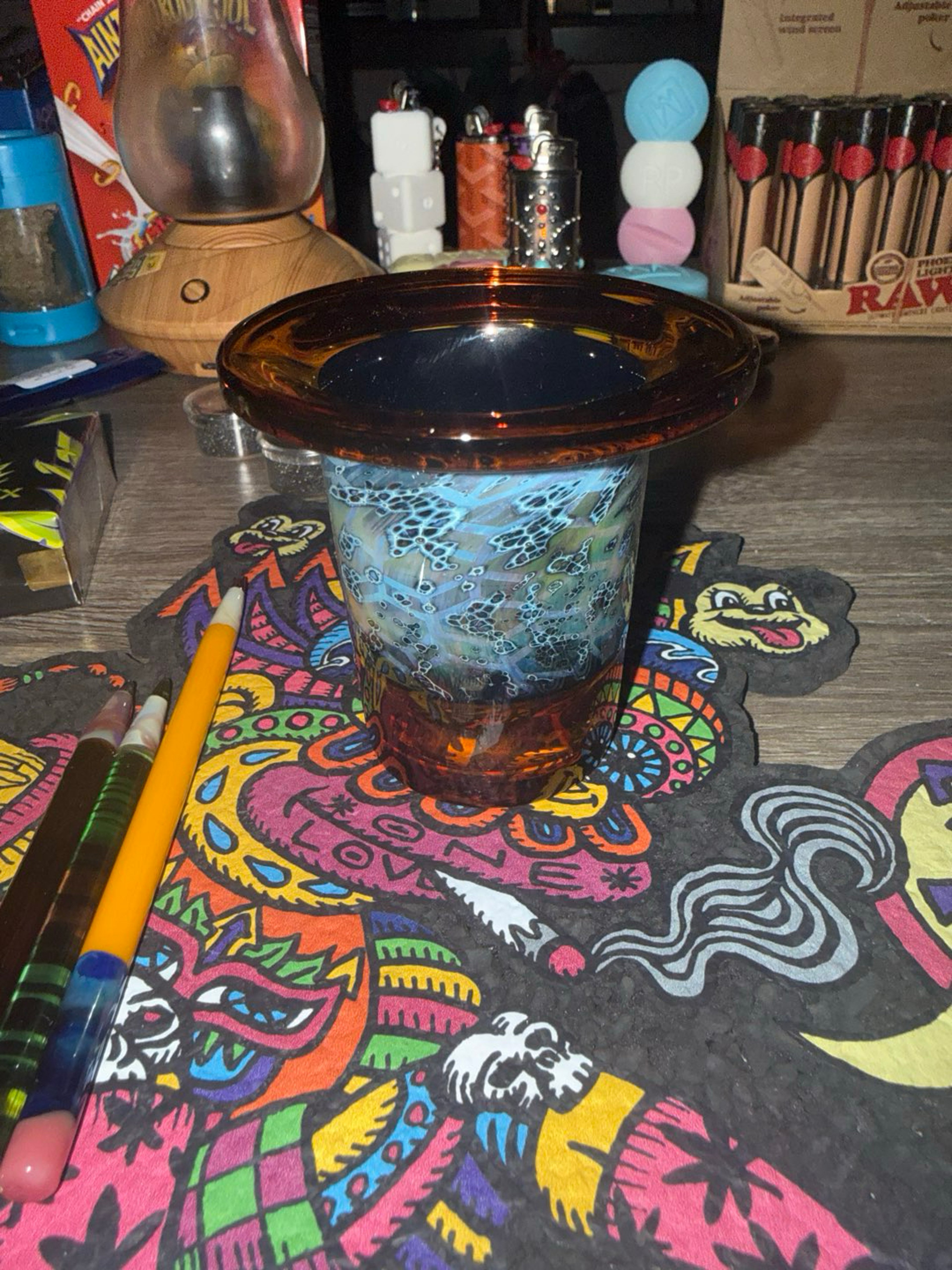 Preview pic of Junkie glass space tec q tip/dabber holder