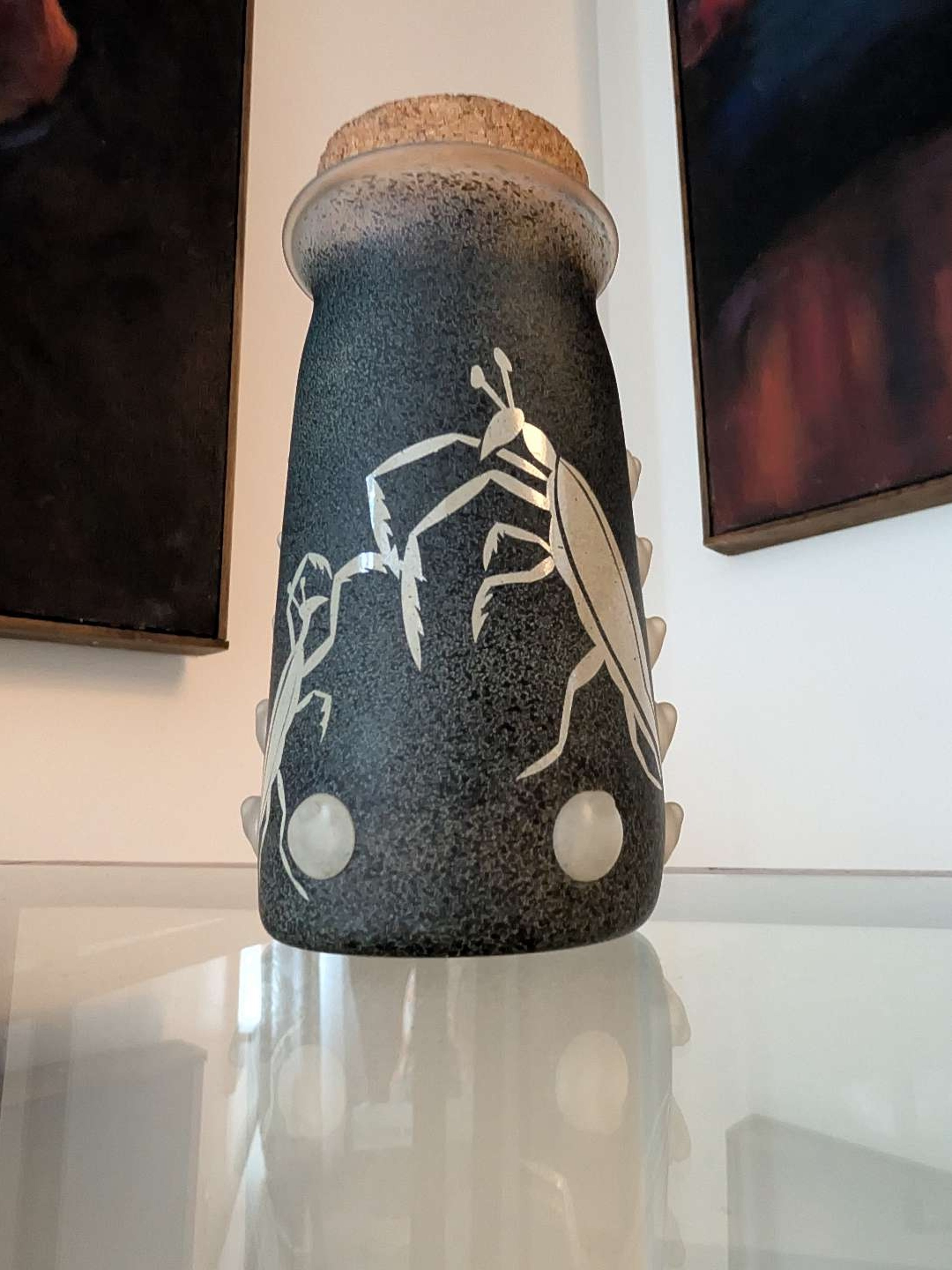 Preview pic of Righter Glass "Battling Bugs" Jar