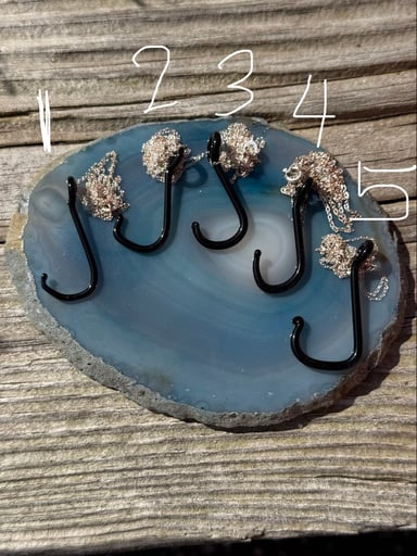 Preview pic of Matty White Fishing Hook Necklace