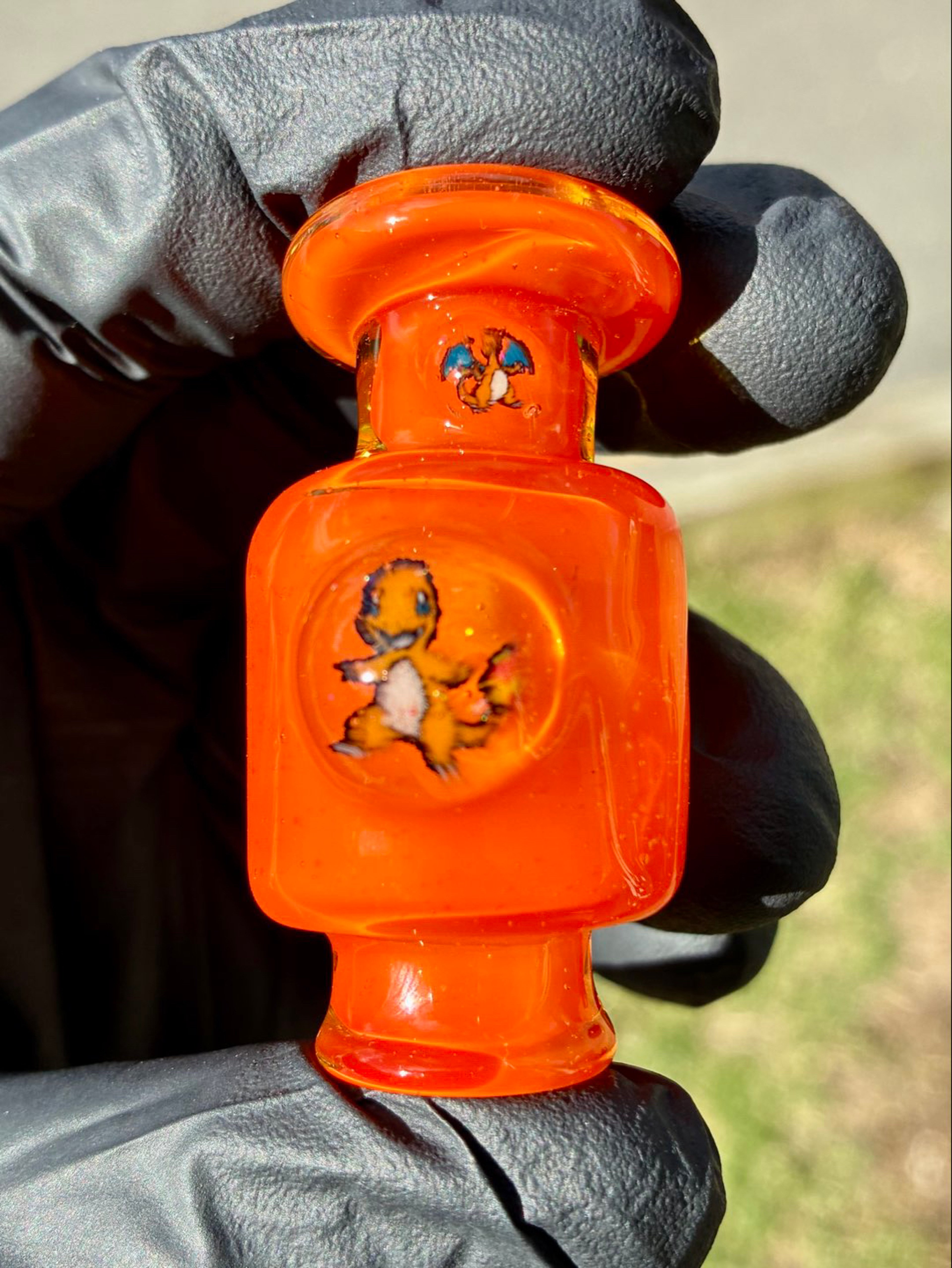 Preview pic of Charmander Charizard pivot top saiyan glass UV