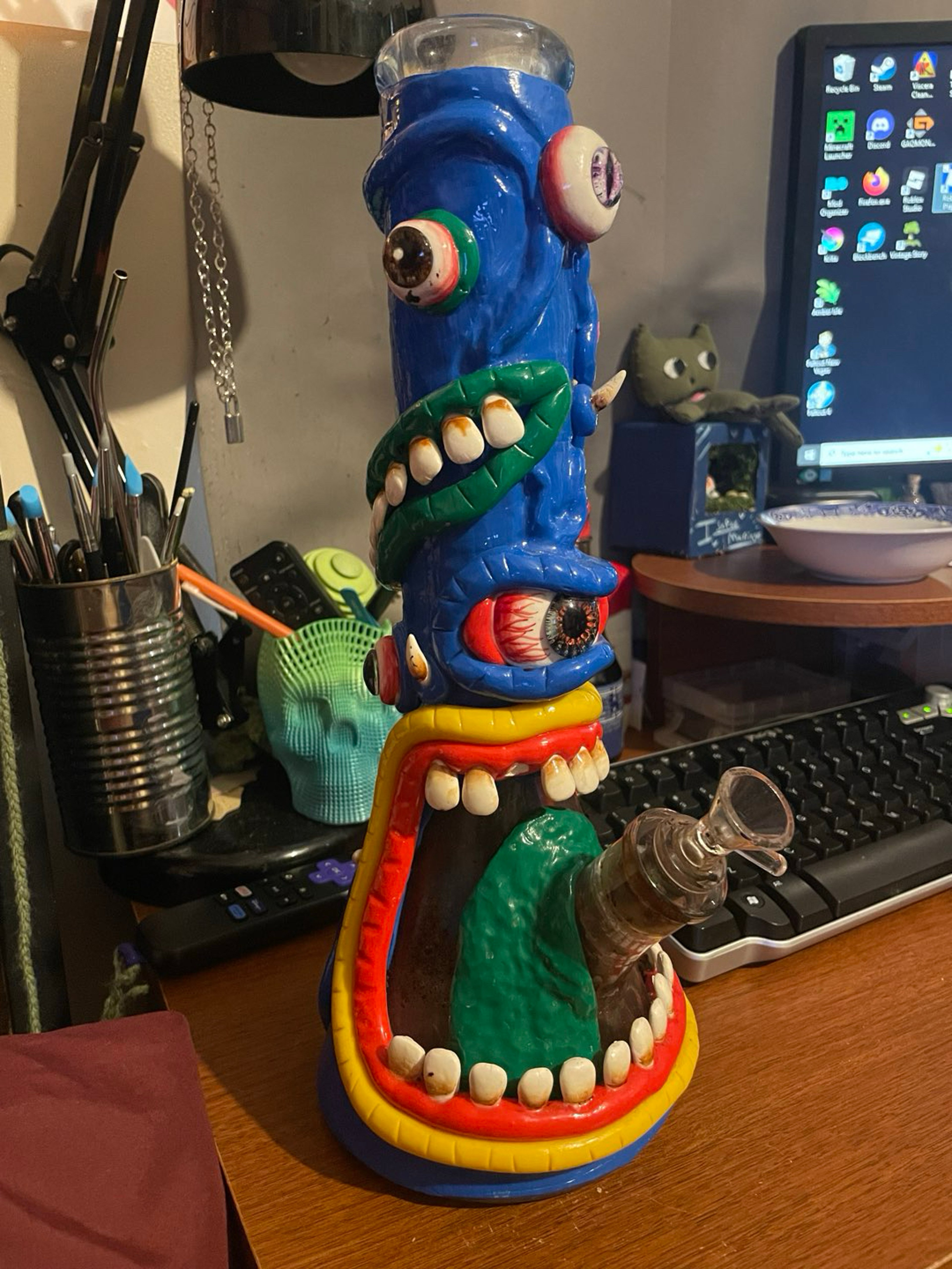 13’ Blue Monster bong image 0