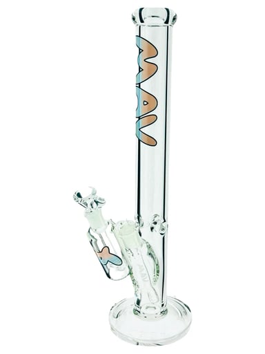 Preview pic of MAV Glass 18" x 9mm Vice 2.0 Slab Straight Bong + Ash Catcher Combo