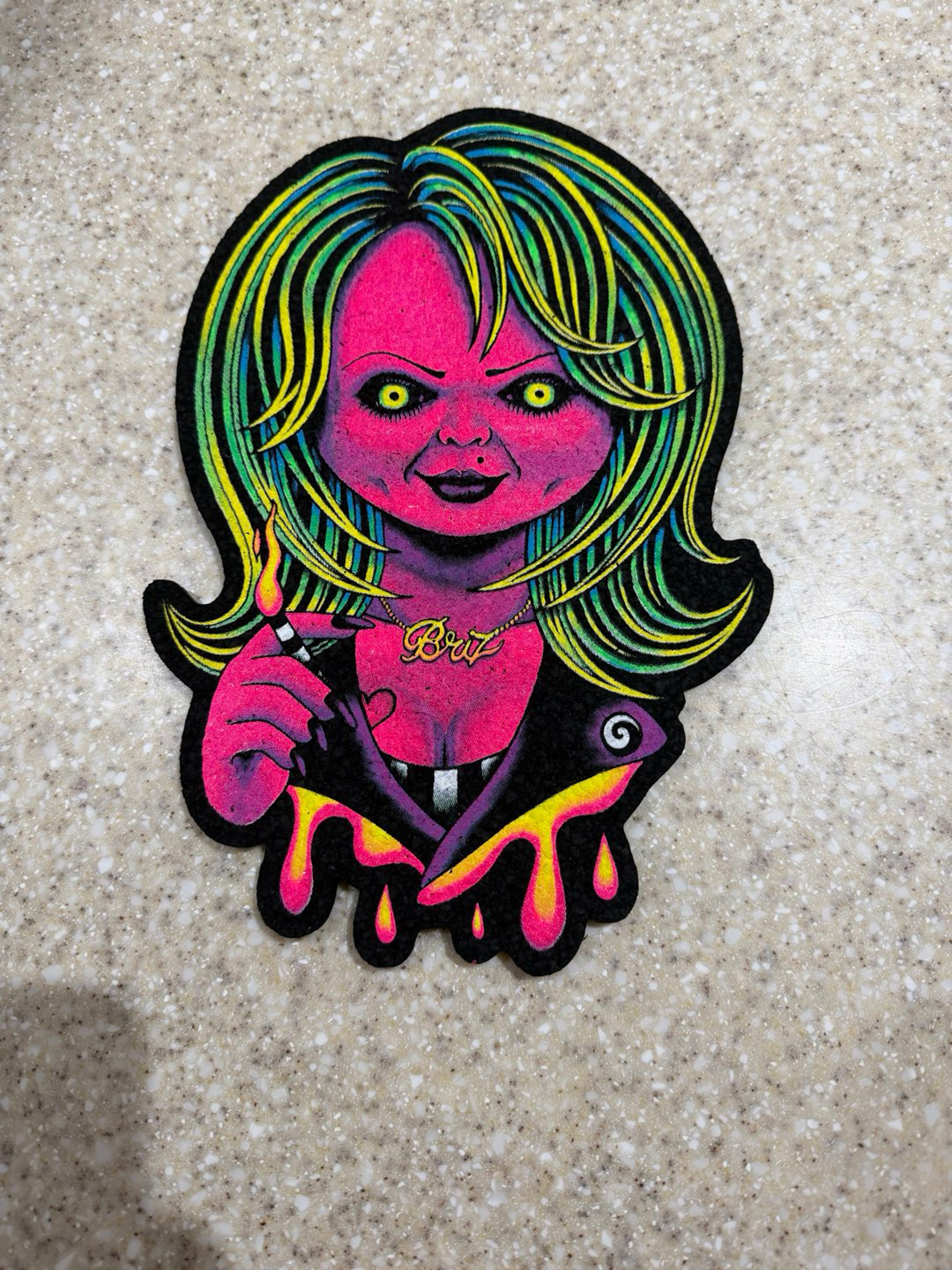 Preview pic of UV Tiffany the Bride of Chucky Moodmat: Briz Bazaar Collab
