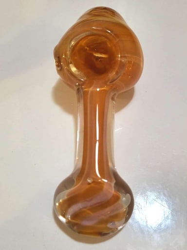 Preview pic of Mushroom Honeycomb Glass Pipe, Sculpted Nature‑Themed Art Piece